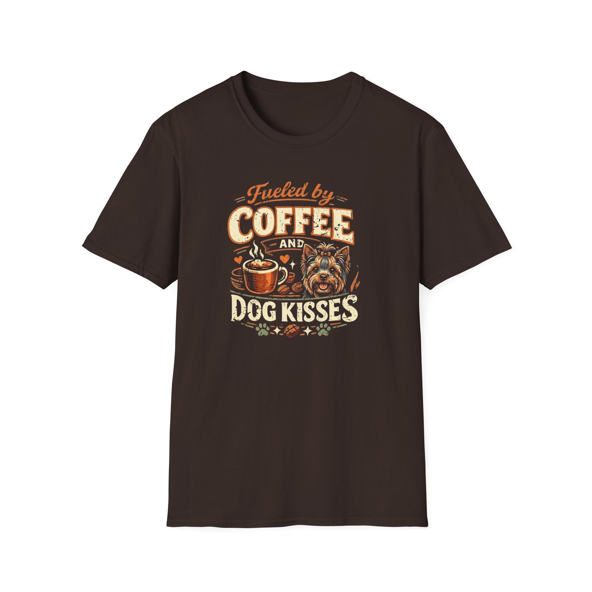 Coffee Kiss Yorkie Yorkshire Terrier Dog T-Shirt