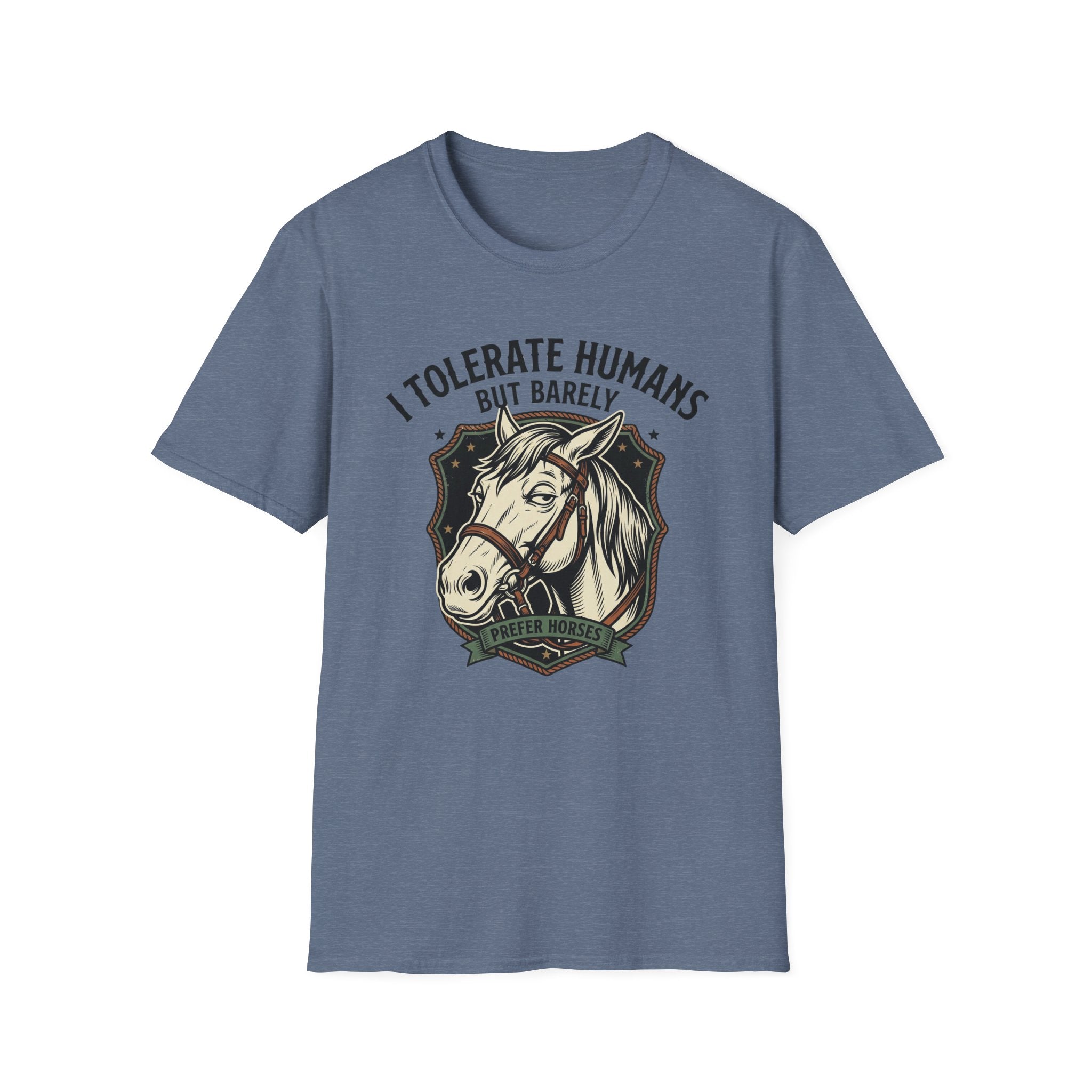 I Tolerate Humans Horse T-Shirt
