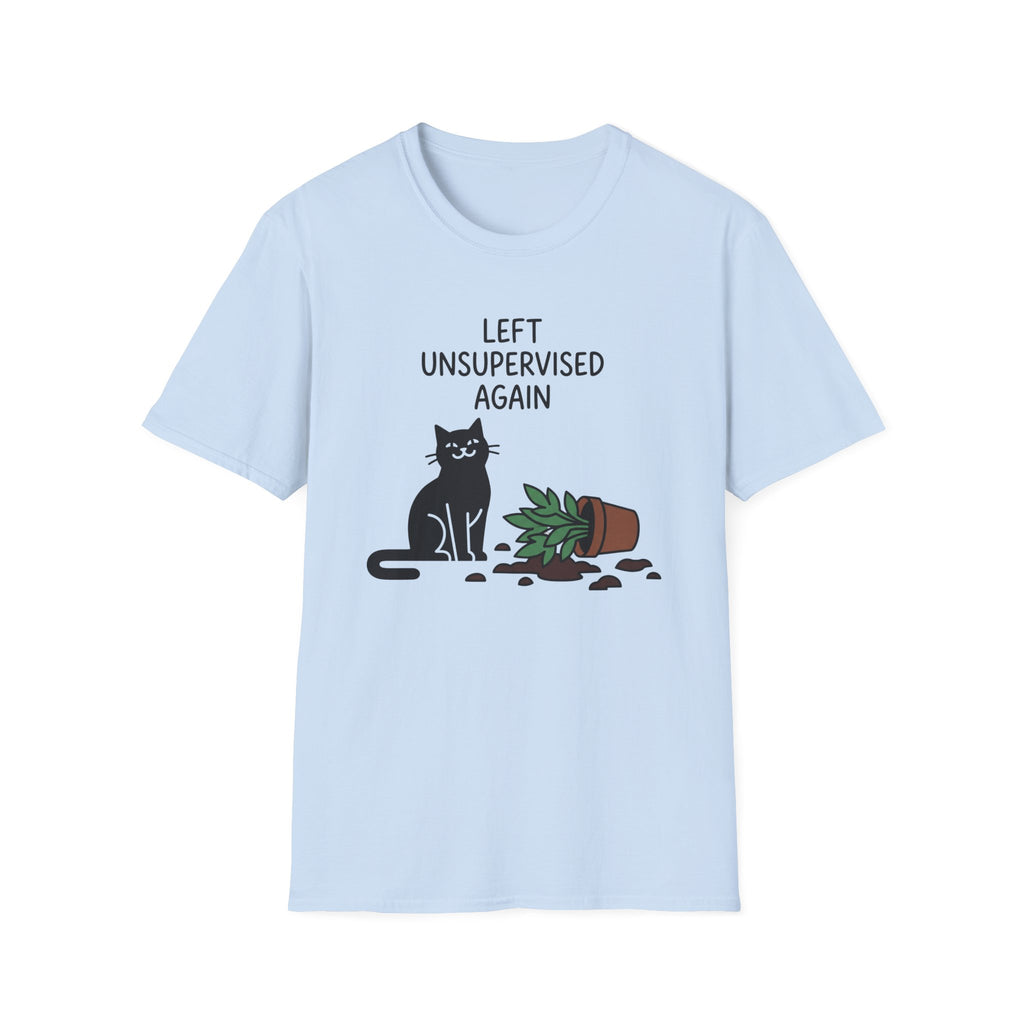 Left Unsupervised Again Cat T-Shirt