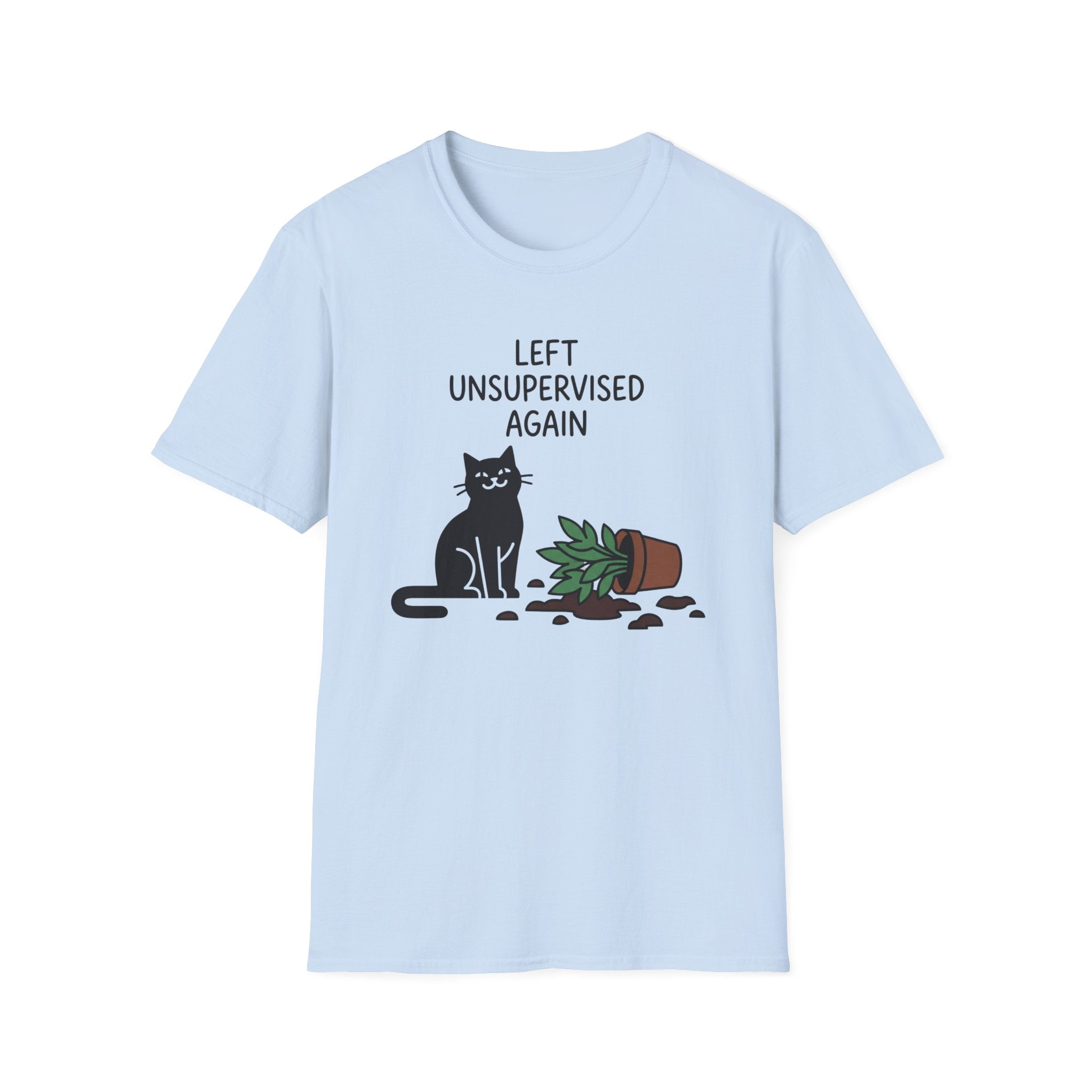 Left Unsupervised Again Cat T-Shirt