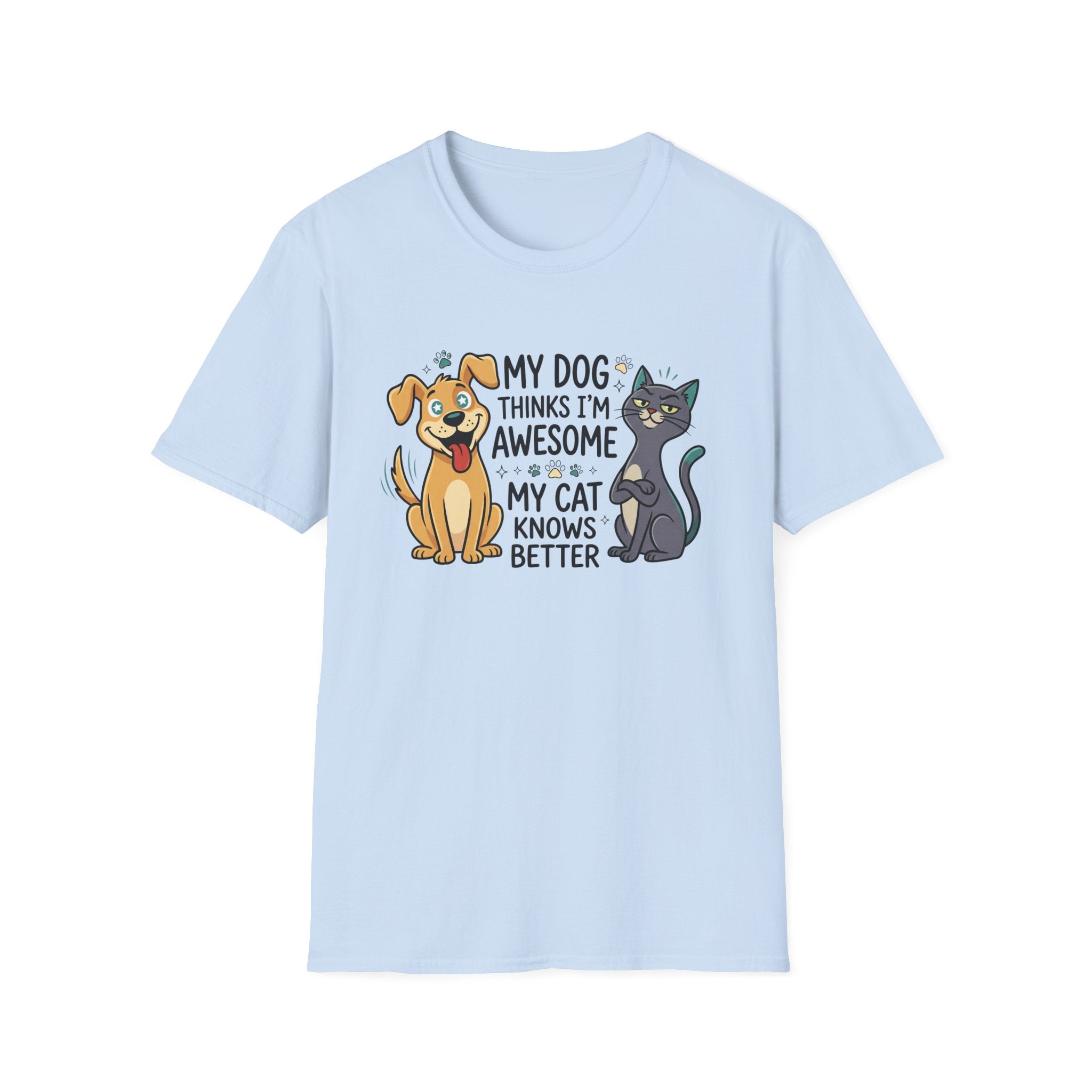 My Dog Thinks I'm Awesome Pet T-Shirt