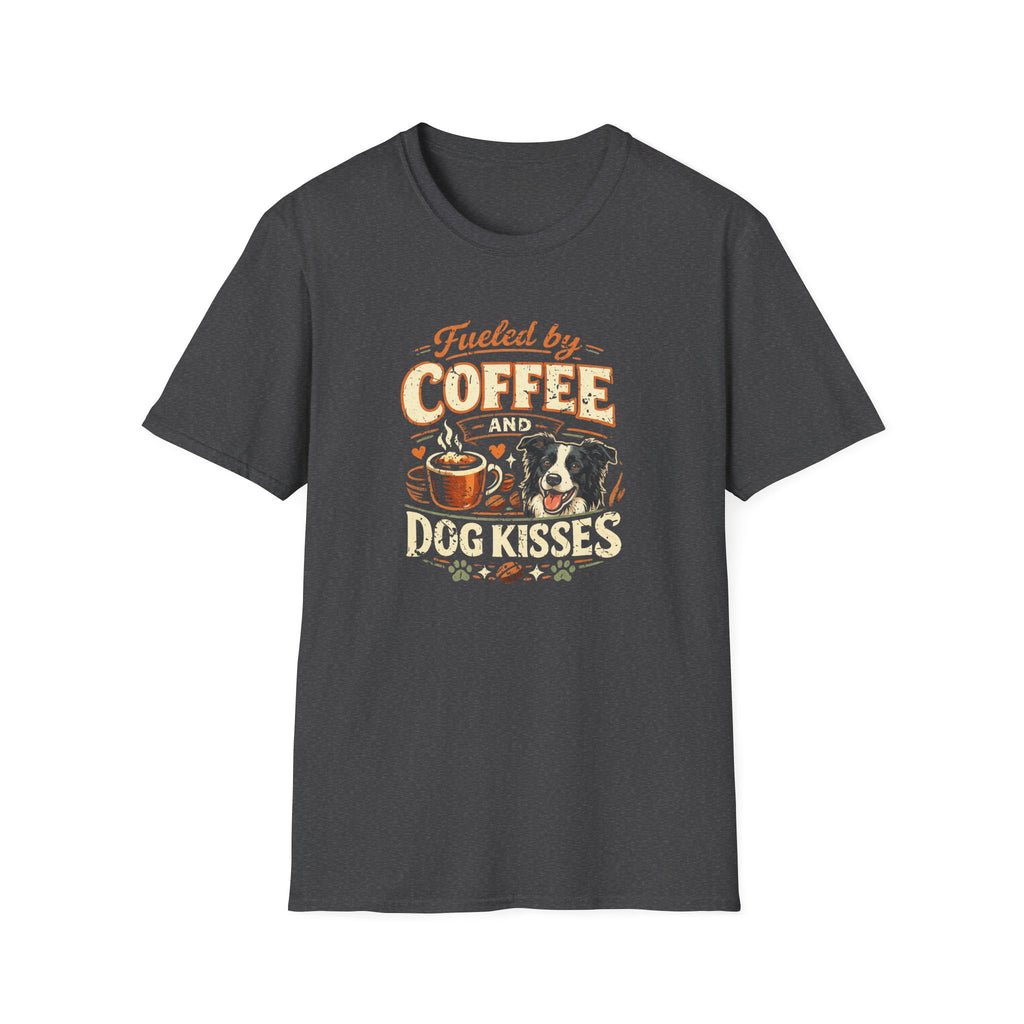 Coffee Kiss Border Collie Dog T-Shirt