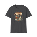 Coffee Kiss Border Collie Dog T-Shirt
