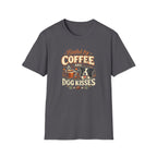 Coffee Kiss Border Collie Dog T-Shirt