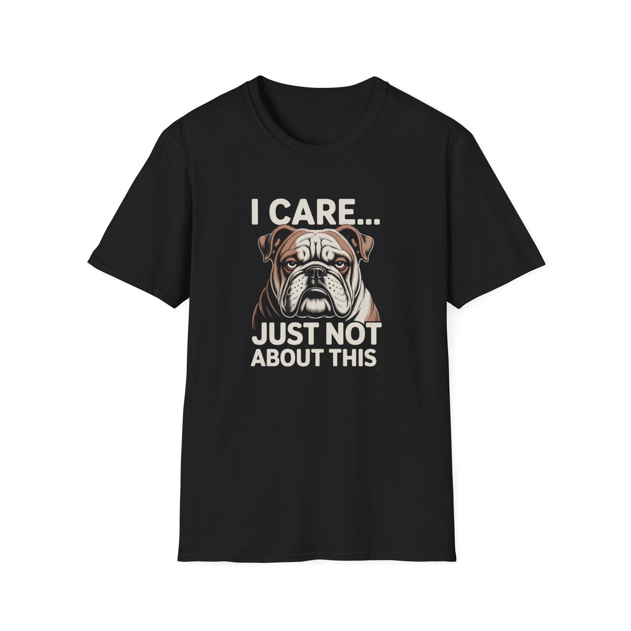 I Care Just Not About This English Bulldog Dark T-Shirt
