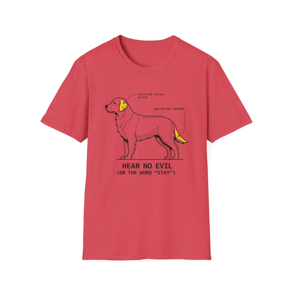 Hear No Evil Dog T-Shirt