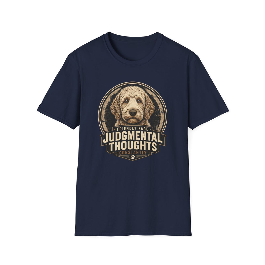 Judgmental Thoughts Labradoodle Dog T-Shirt