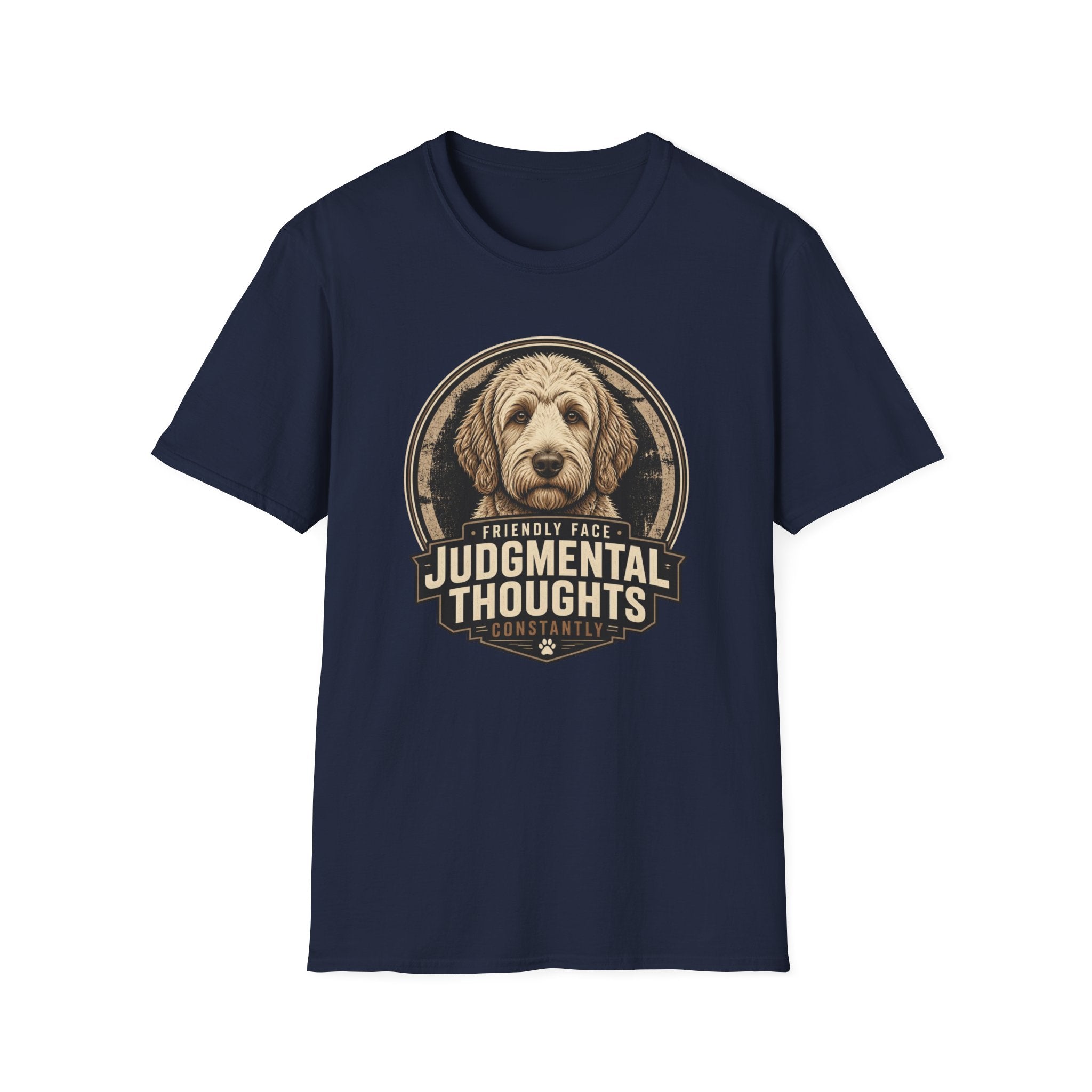 Judgmental Thoughts Labradoodle Dog T-Shirt