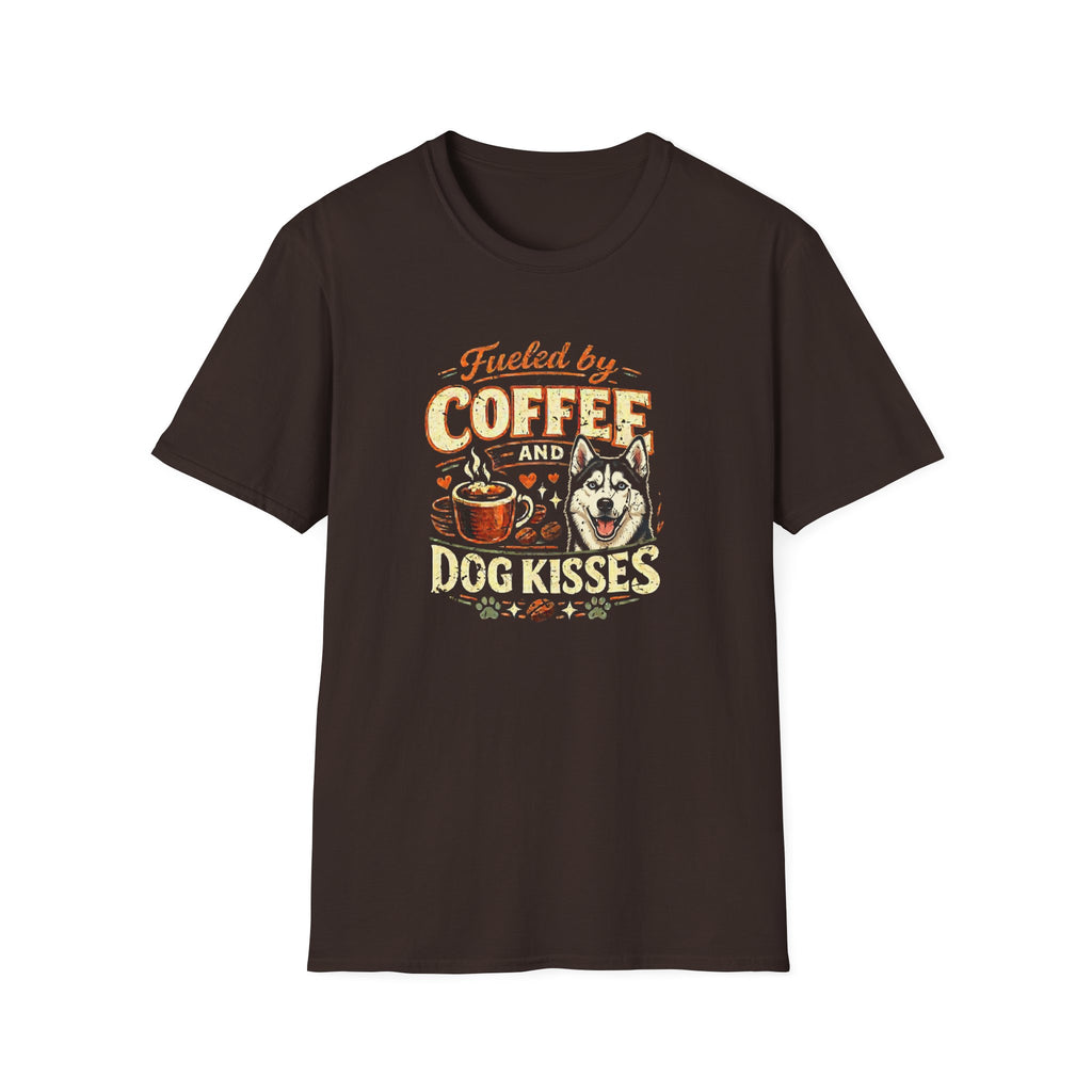 Coffee Kiss Husky Dog T-Shirt