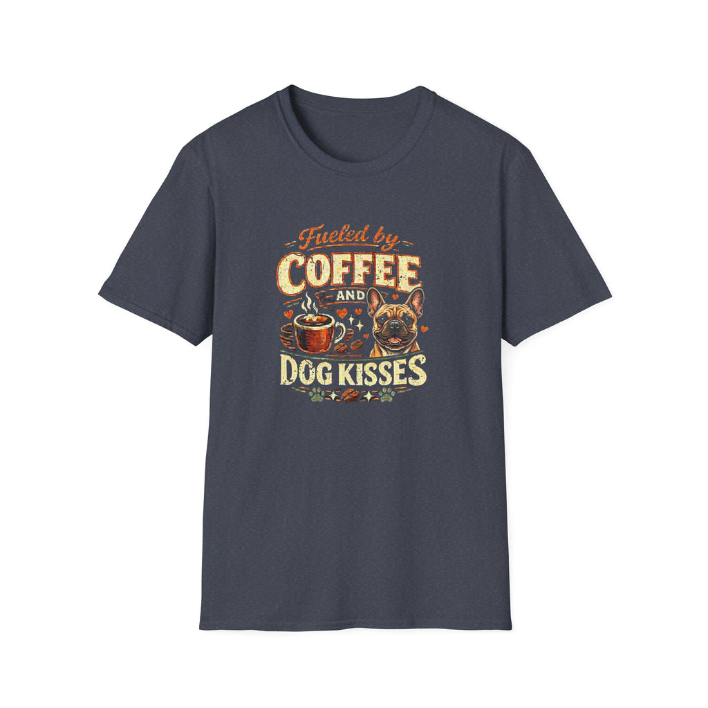 Coffee Kiss Frenchie Dog T-Shirt