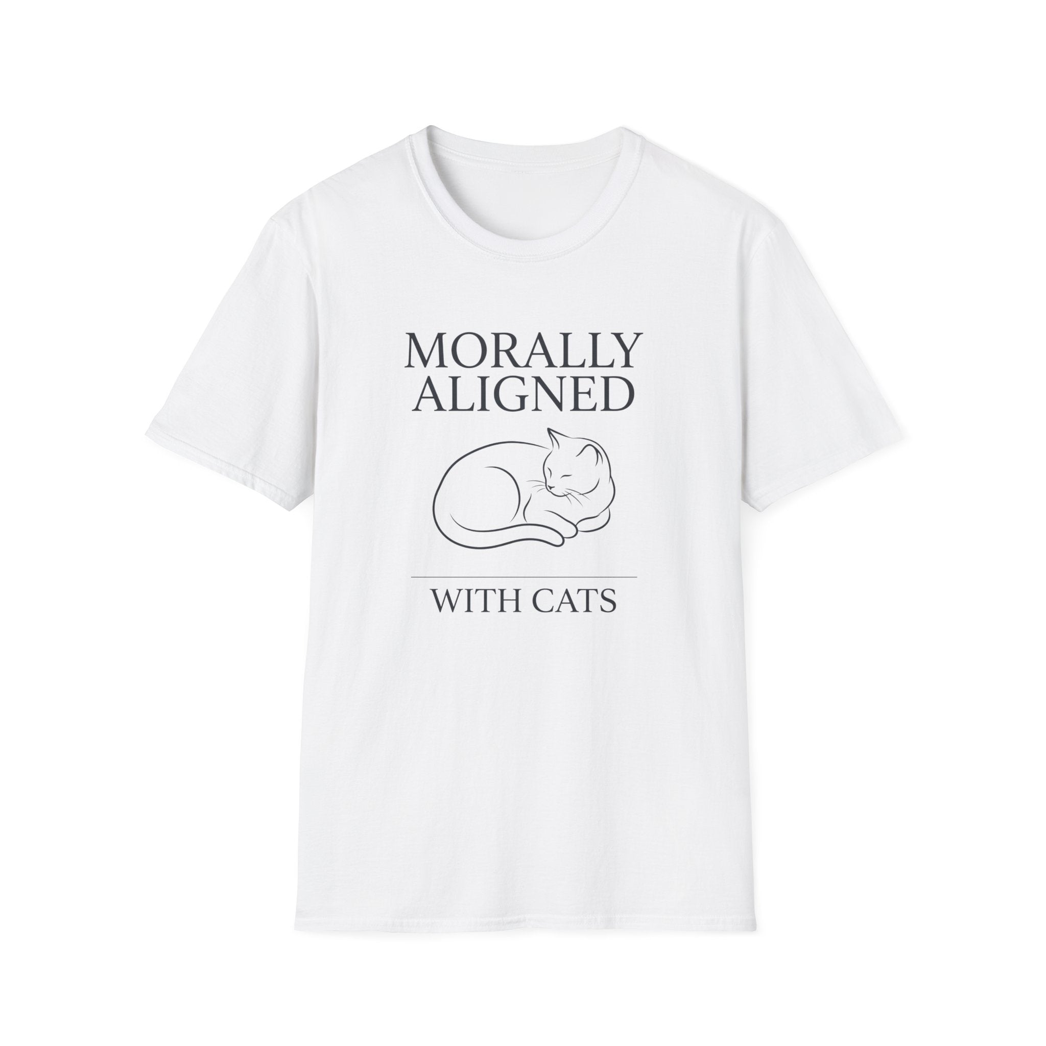 Morally Aligned With Cats T-Shirt
