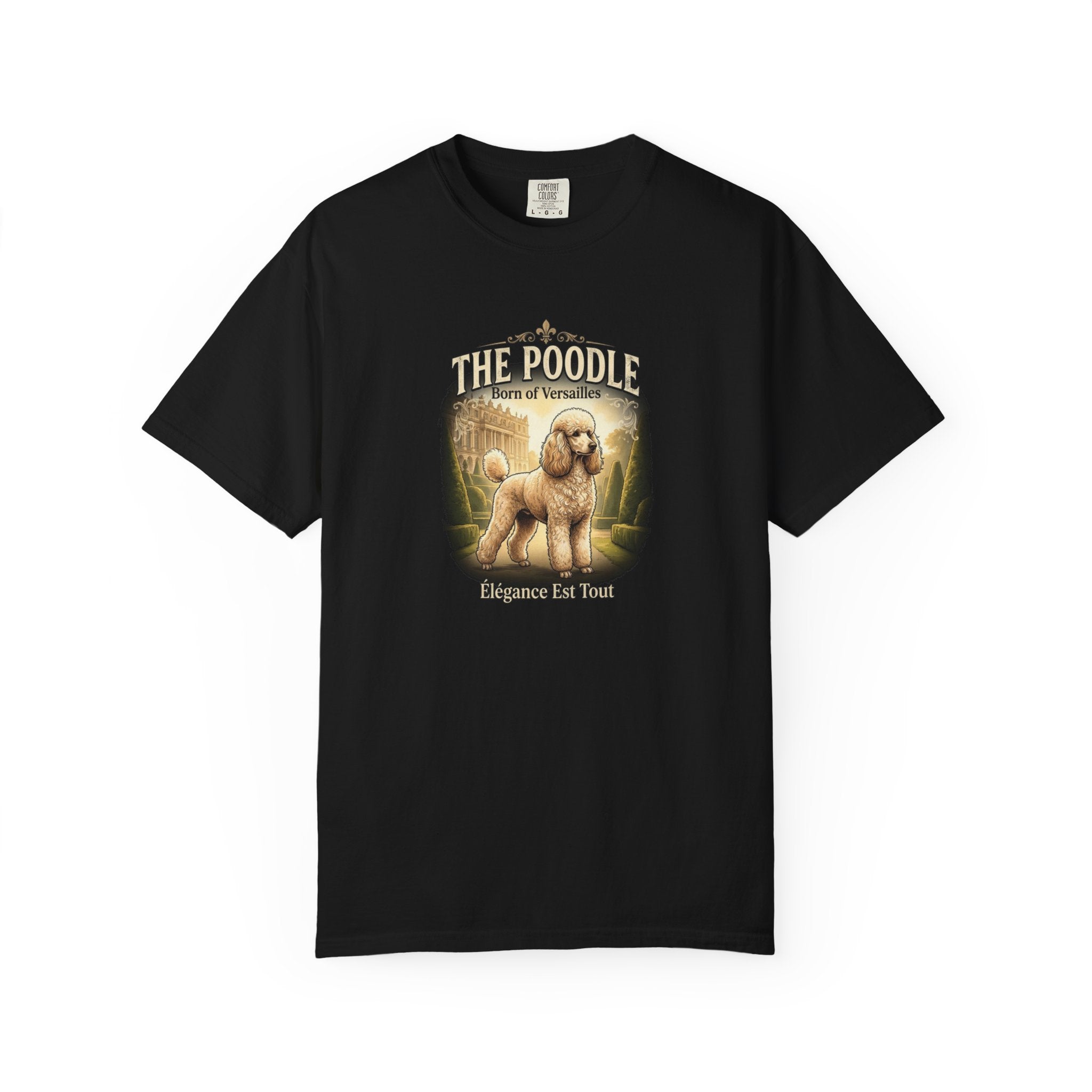 Poodle Vintage Dog Graphic T-Shirt — "The Poodle: House of Versailles"