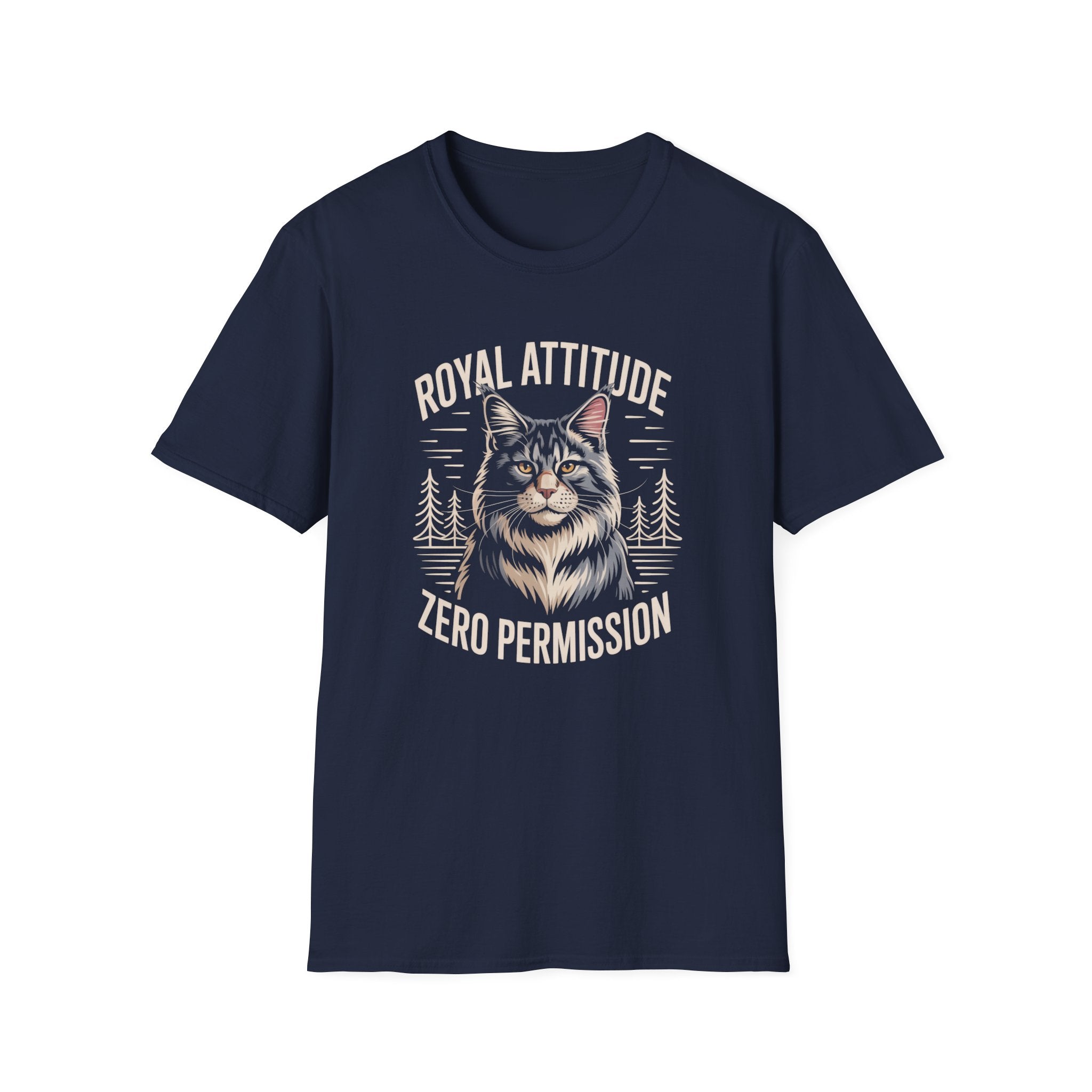 Royal Attitude Maine Coon Cat T-Shirt