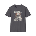 I Care Just Not About This English Bulldog Dark T-Shirt
