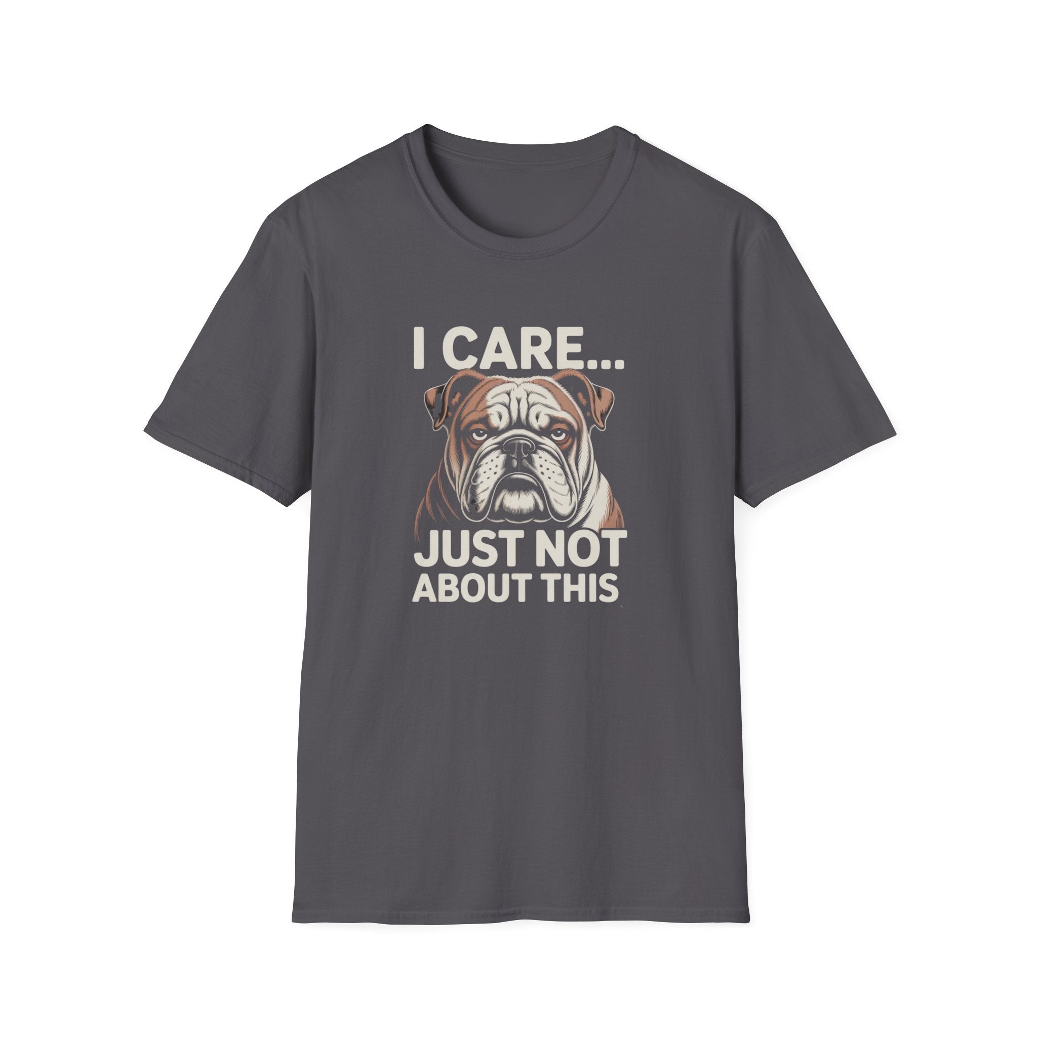 I Care Just Not About This English Bulldog Dark T-Shirt