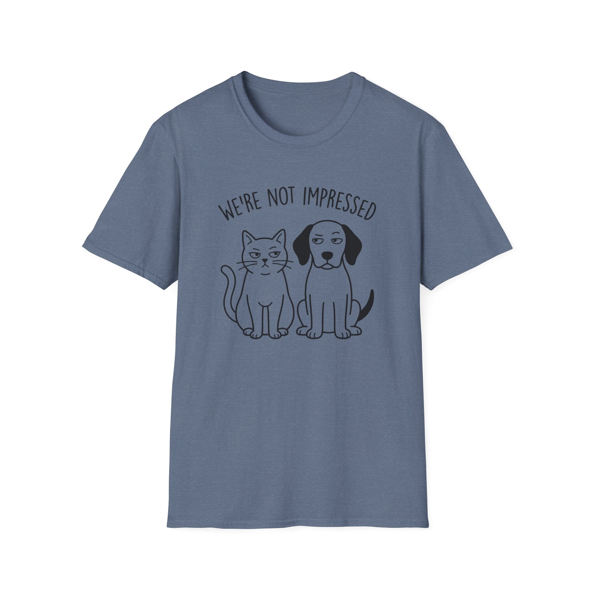 We're Not Impressed Cat and Dog T-Shirt