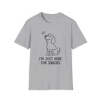 Just Here For The Snacks Dog T-Shirt