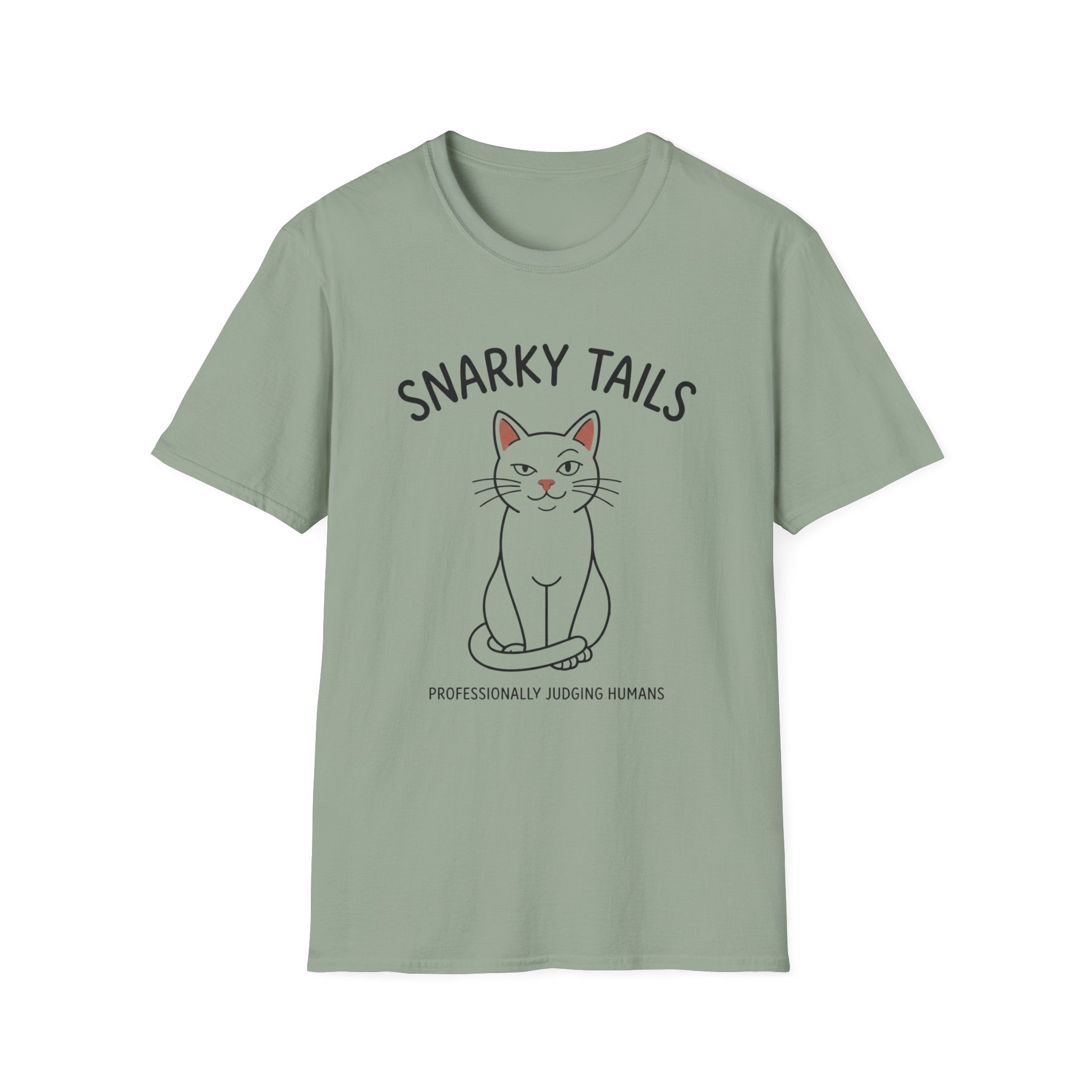 Snarky Tails Judging Cat T-Shirt