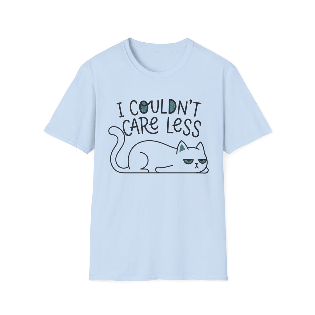 I Couldn't Care Less Cat T-Shirt