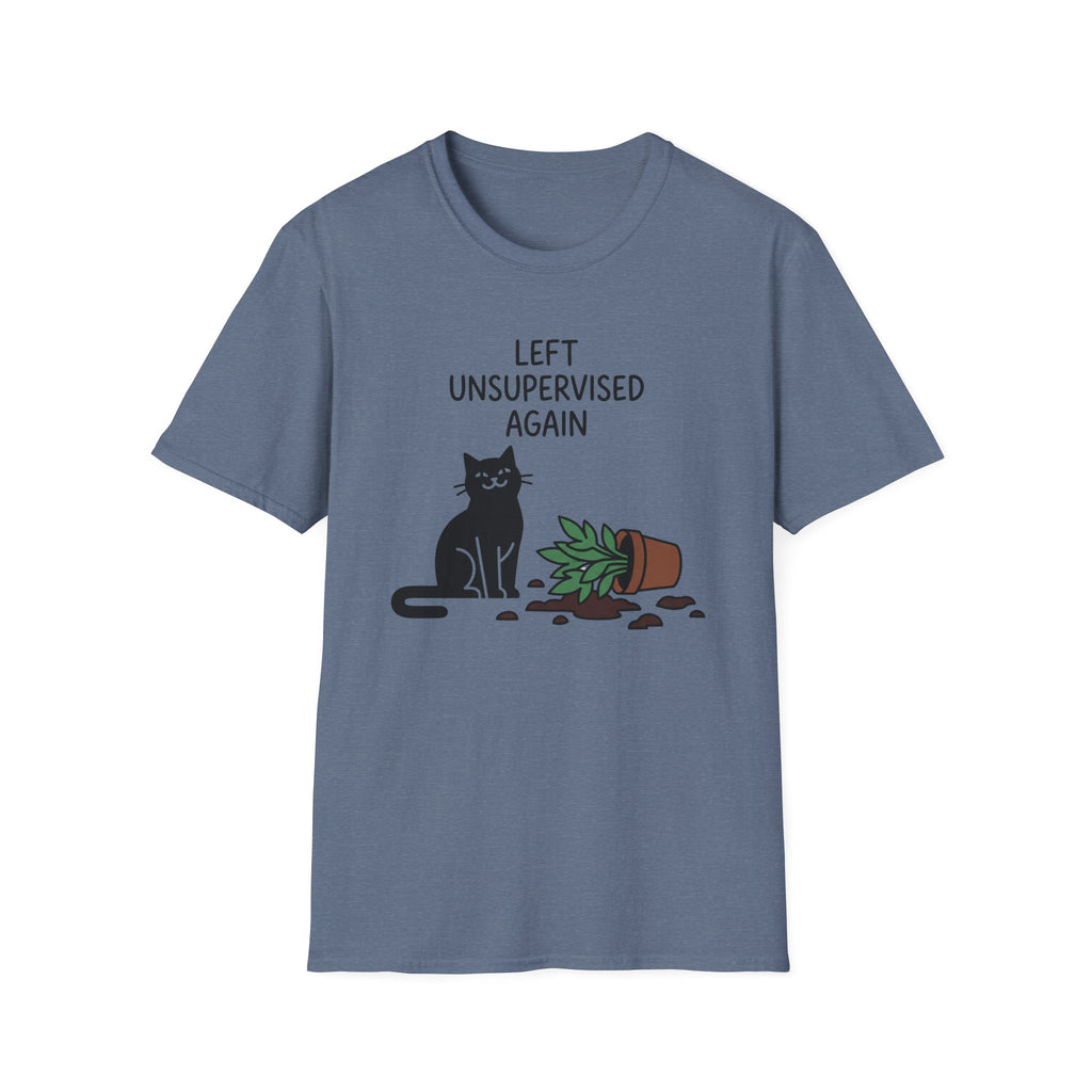 Left Unsupervised Again Cat T-Shirt