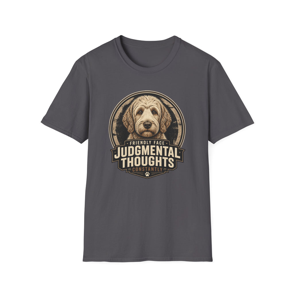 Judgmental Thoughts Labradoodle Dog T-Shirt