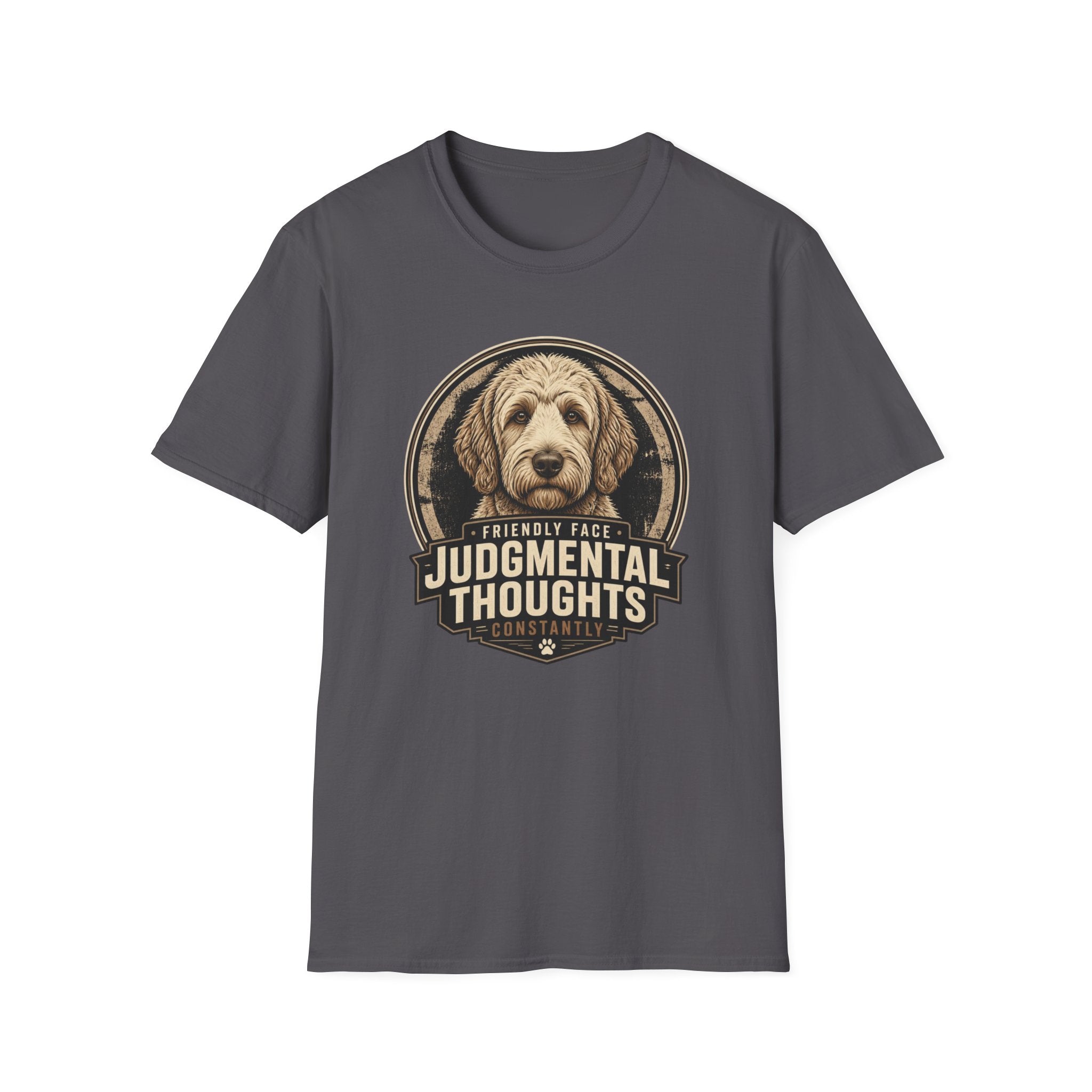 Judgmental Thoughts Labradoodle Dog T-Shirt