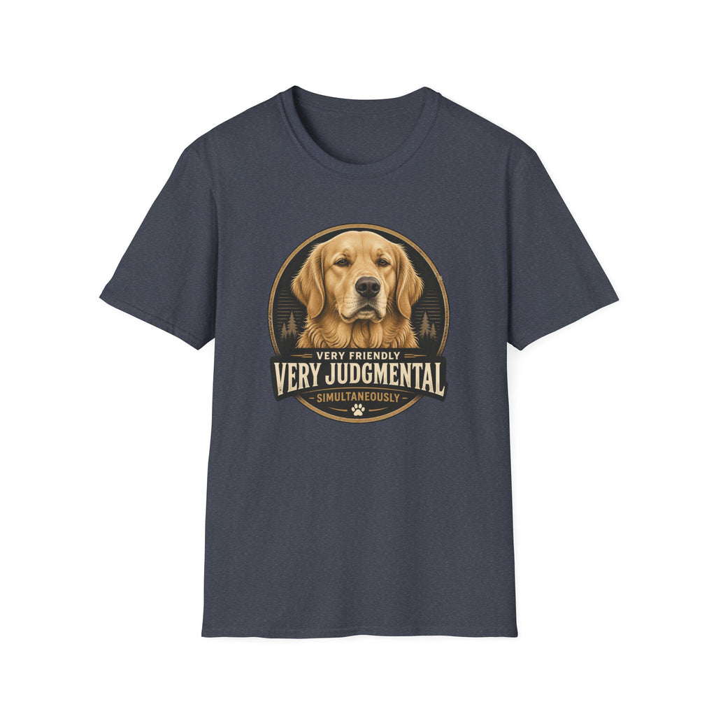 Very Judgmental Golden Retriever Dog T-Shirt