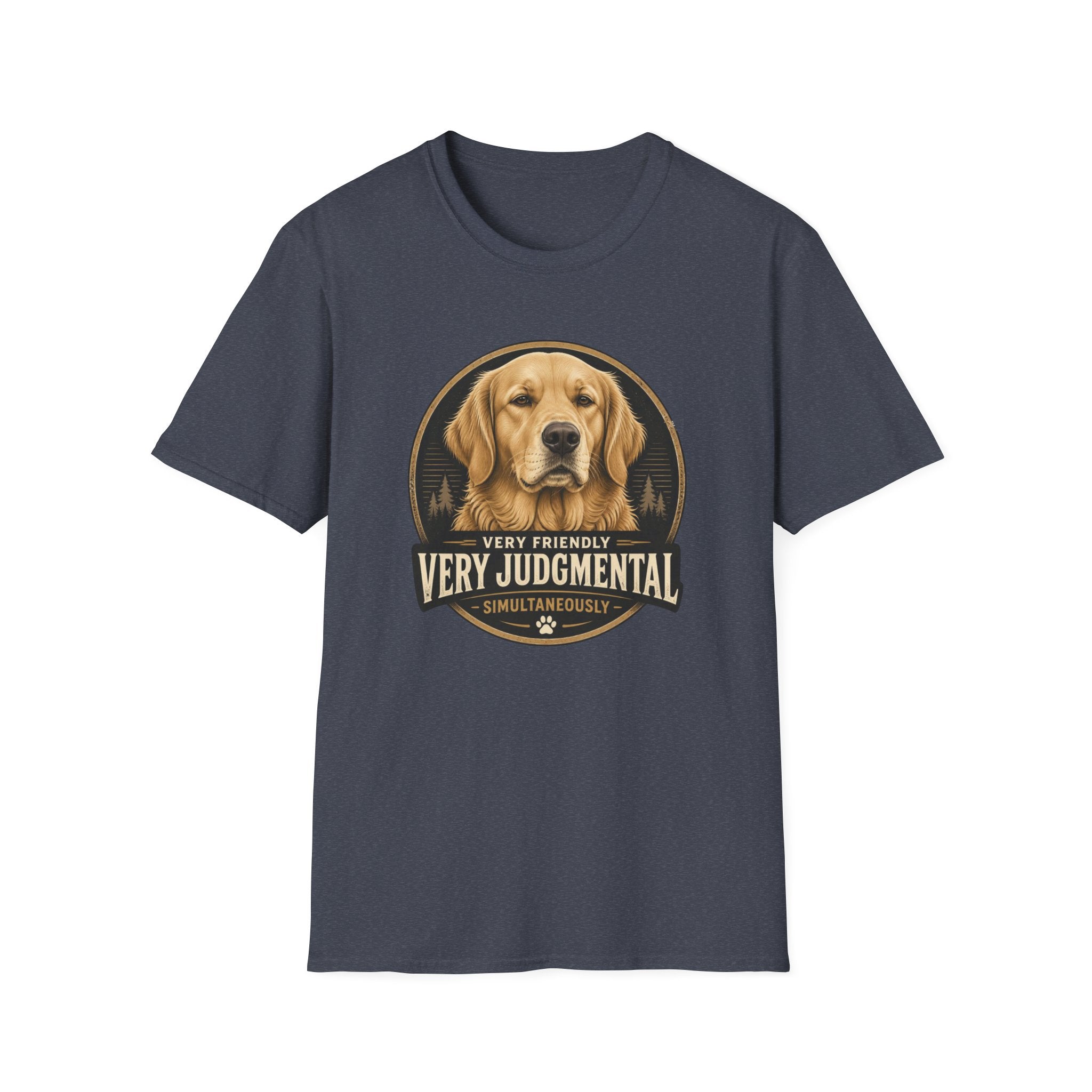 Very Judgmental Golden Retriever Dog T-Shirt