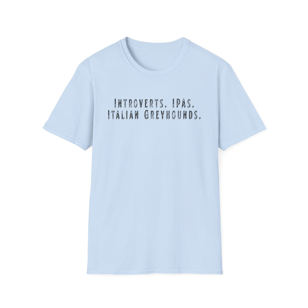 Introvert Italian Greyhound Dog T-Shirt