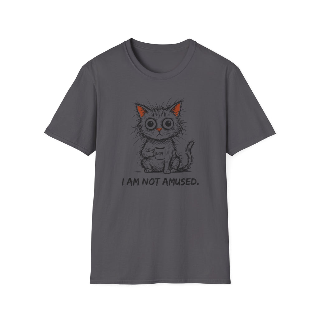 I Am Not Amused Nope Cup Cat T-Shirt