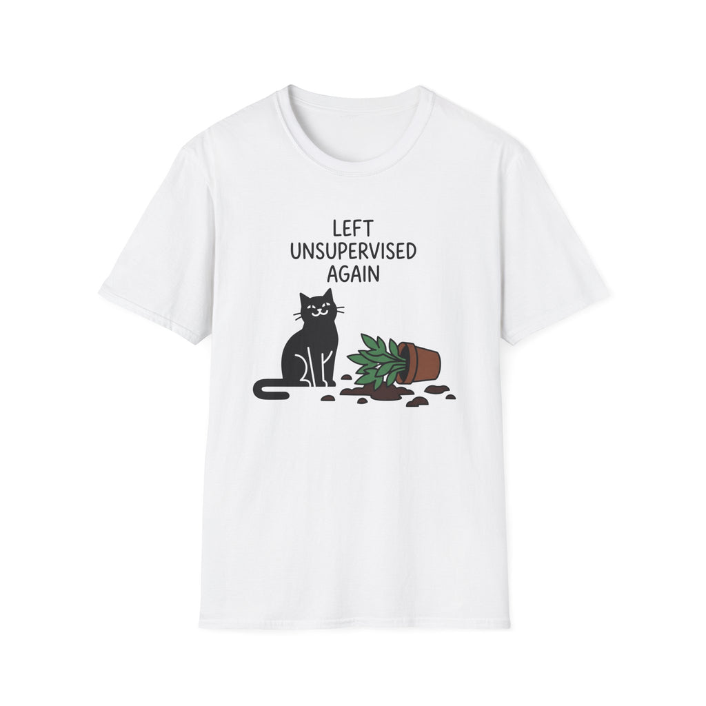 Left Unsupervised Again Cat T-Shirt