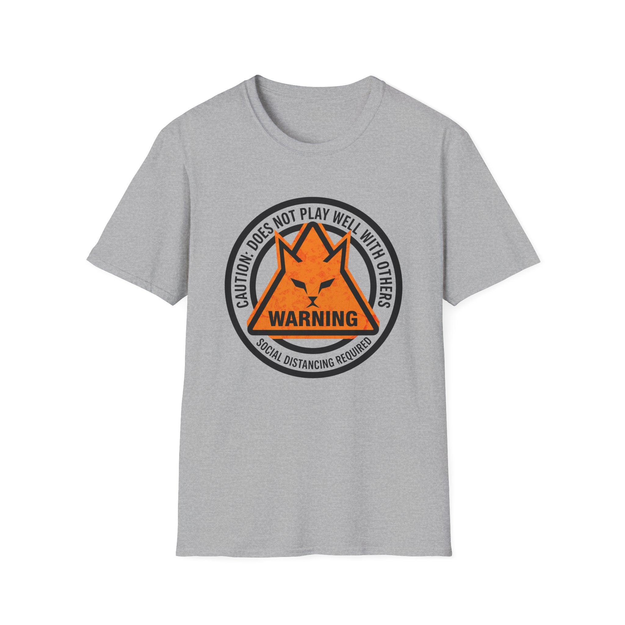 Caution Does Not Play Well Cat T-Shirt