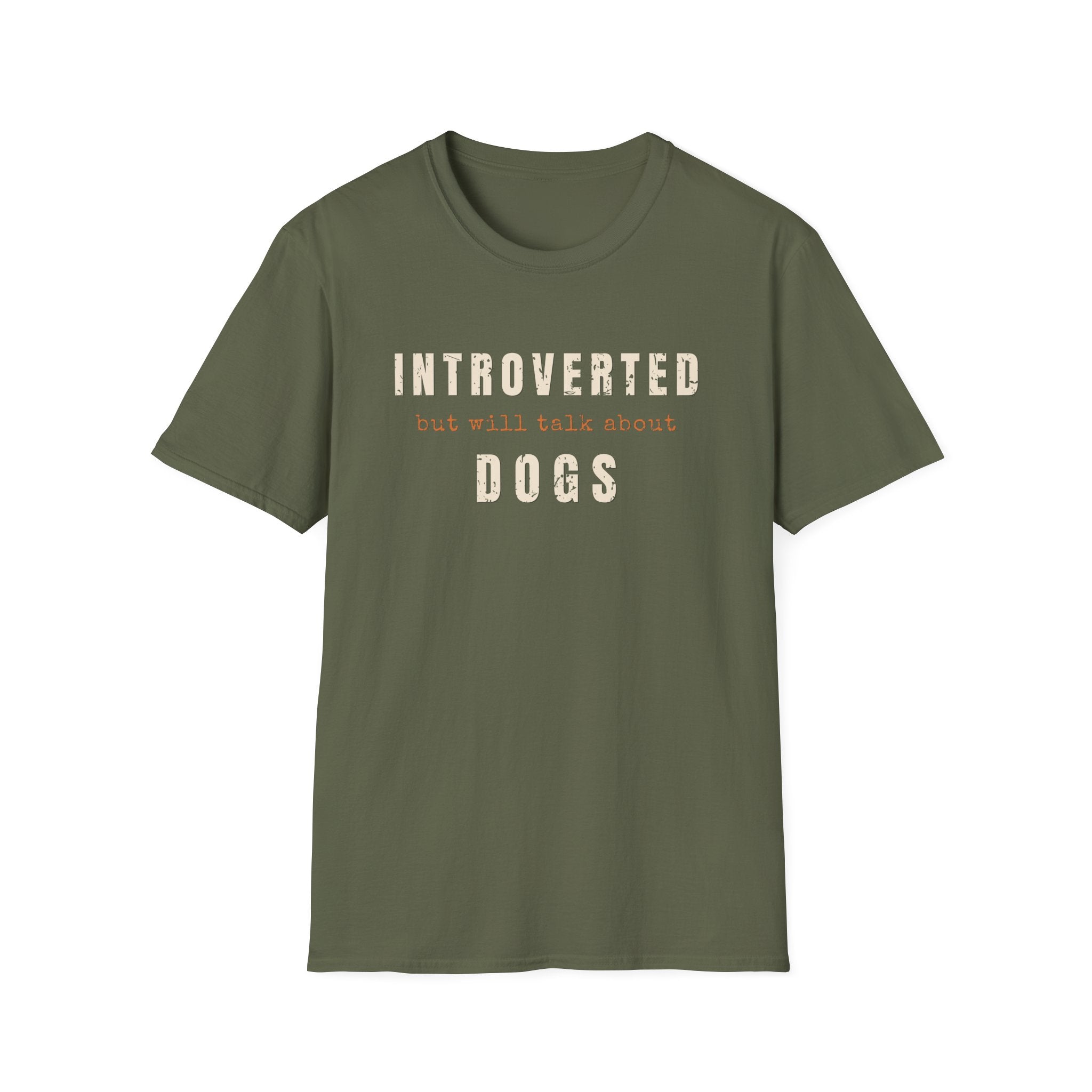 Introverted Typography Dog T-Shirt