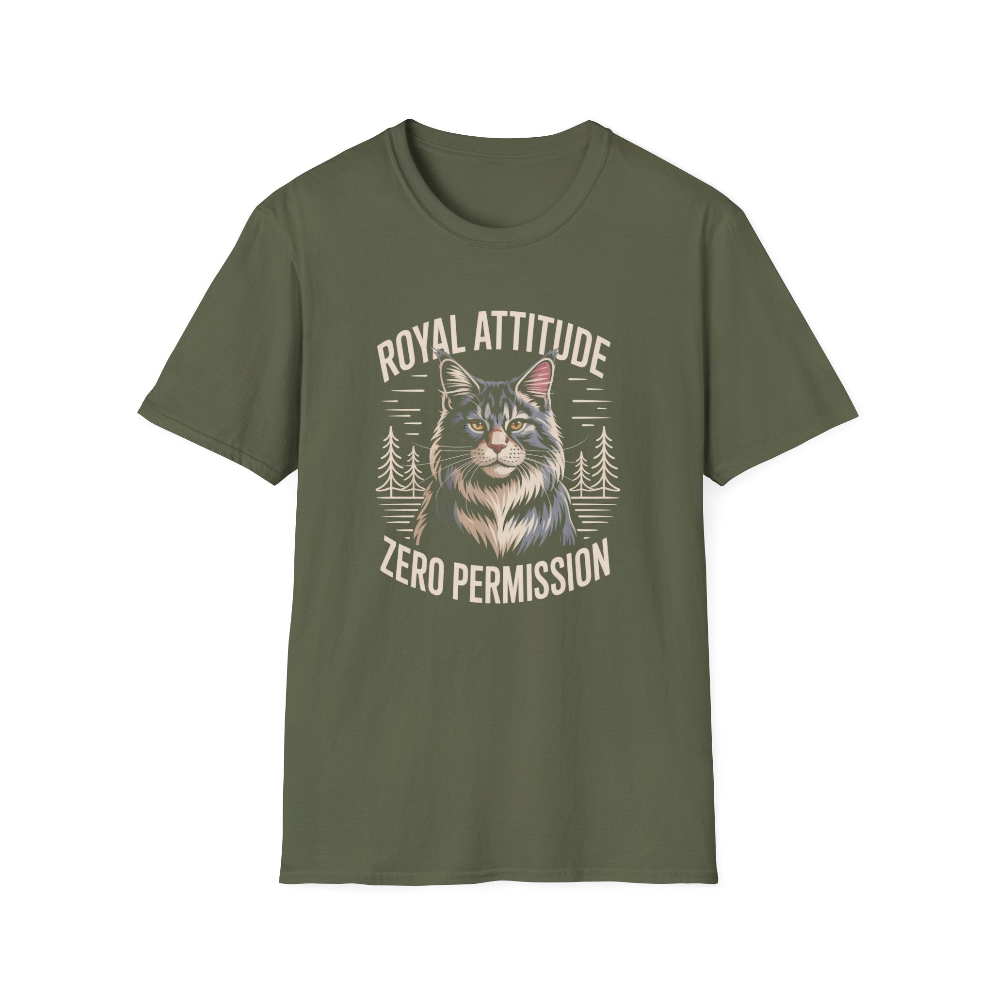 Royal Attitude Maine Coon Cat T-Shirt