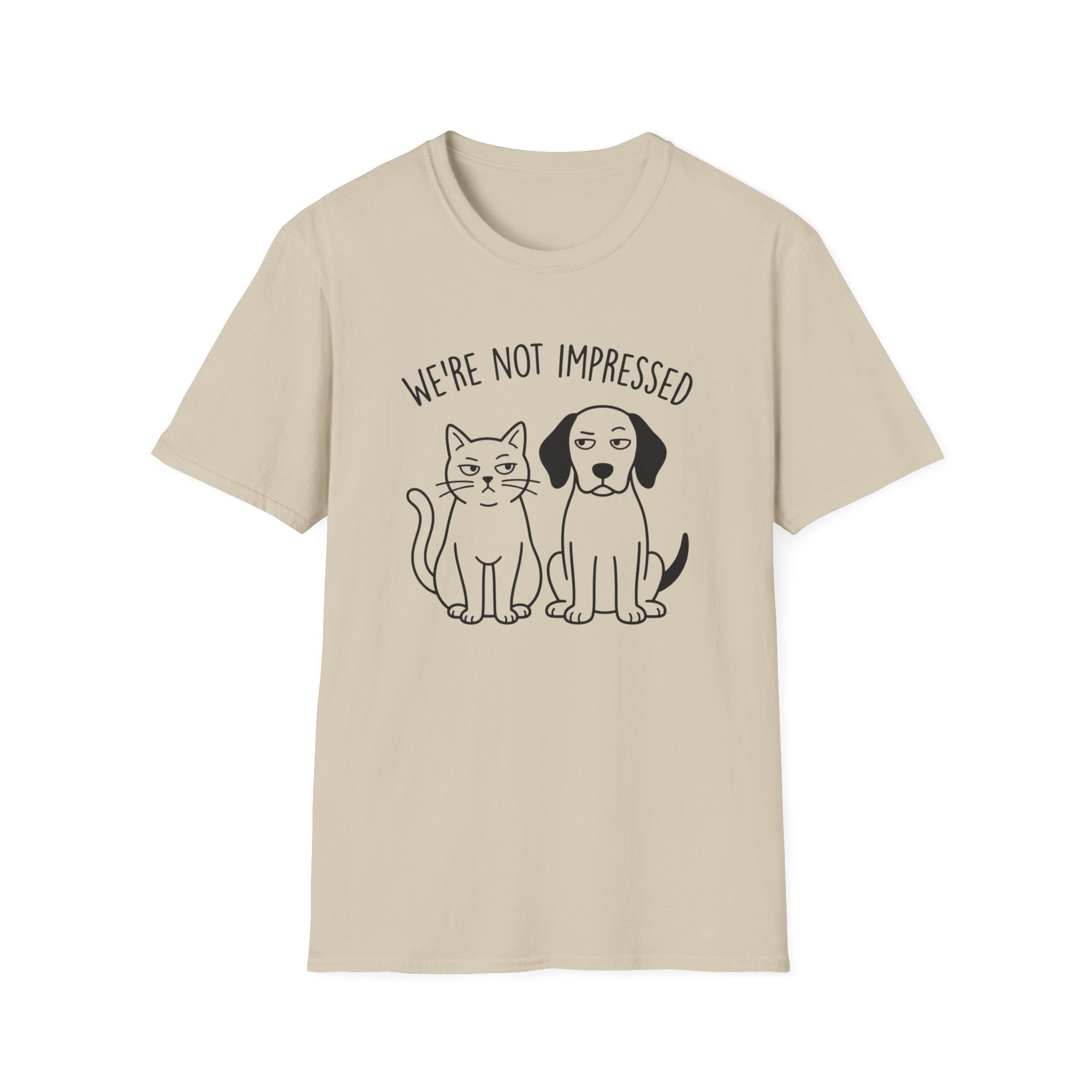 We're Not Impressed Cat and Dog T-Shirt