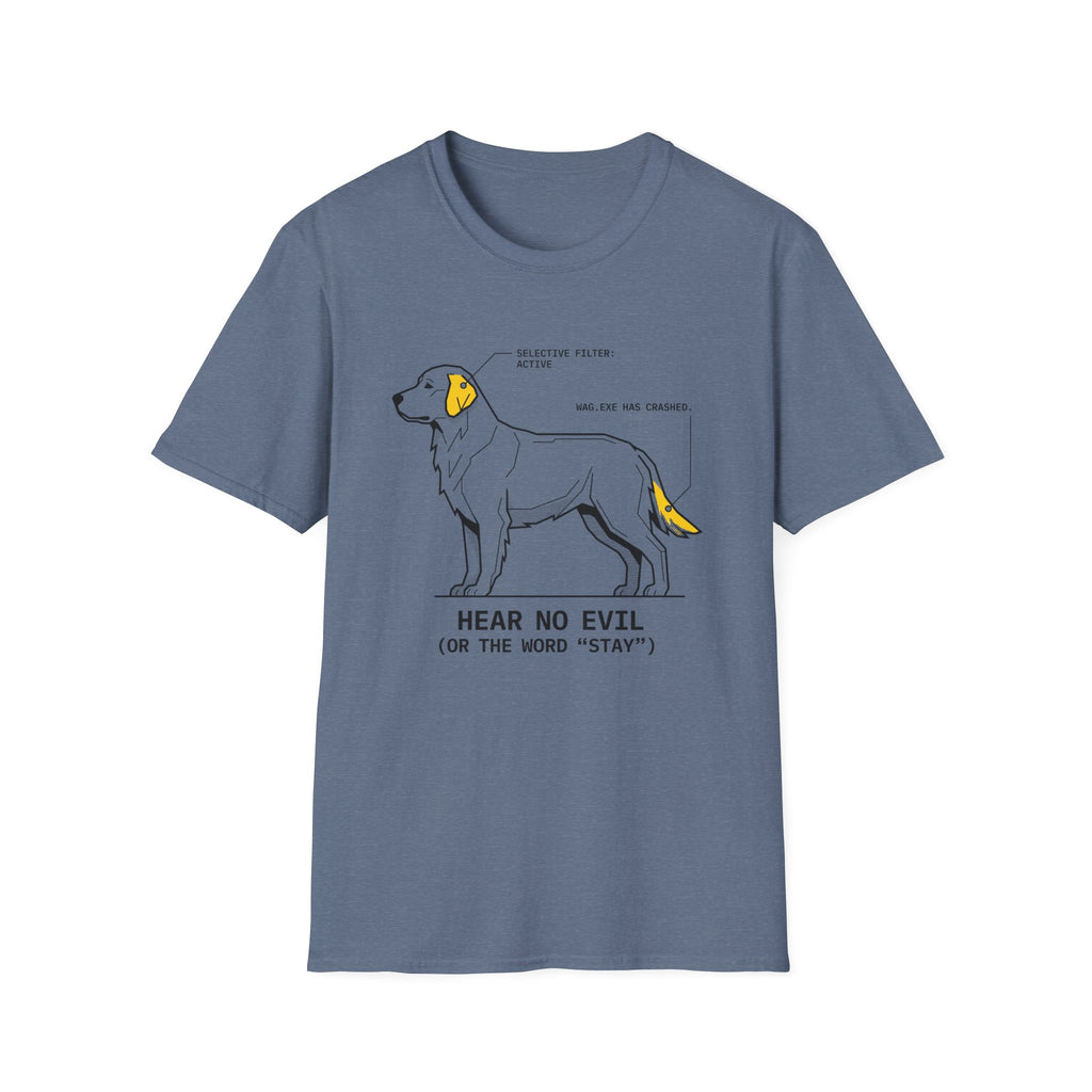Hear No Evil Dog T-Shirt