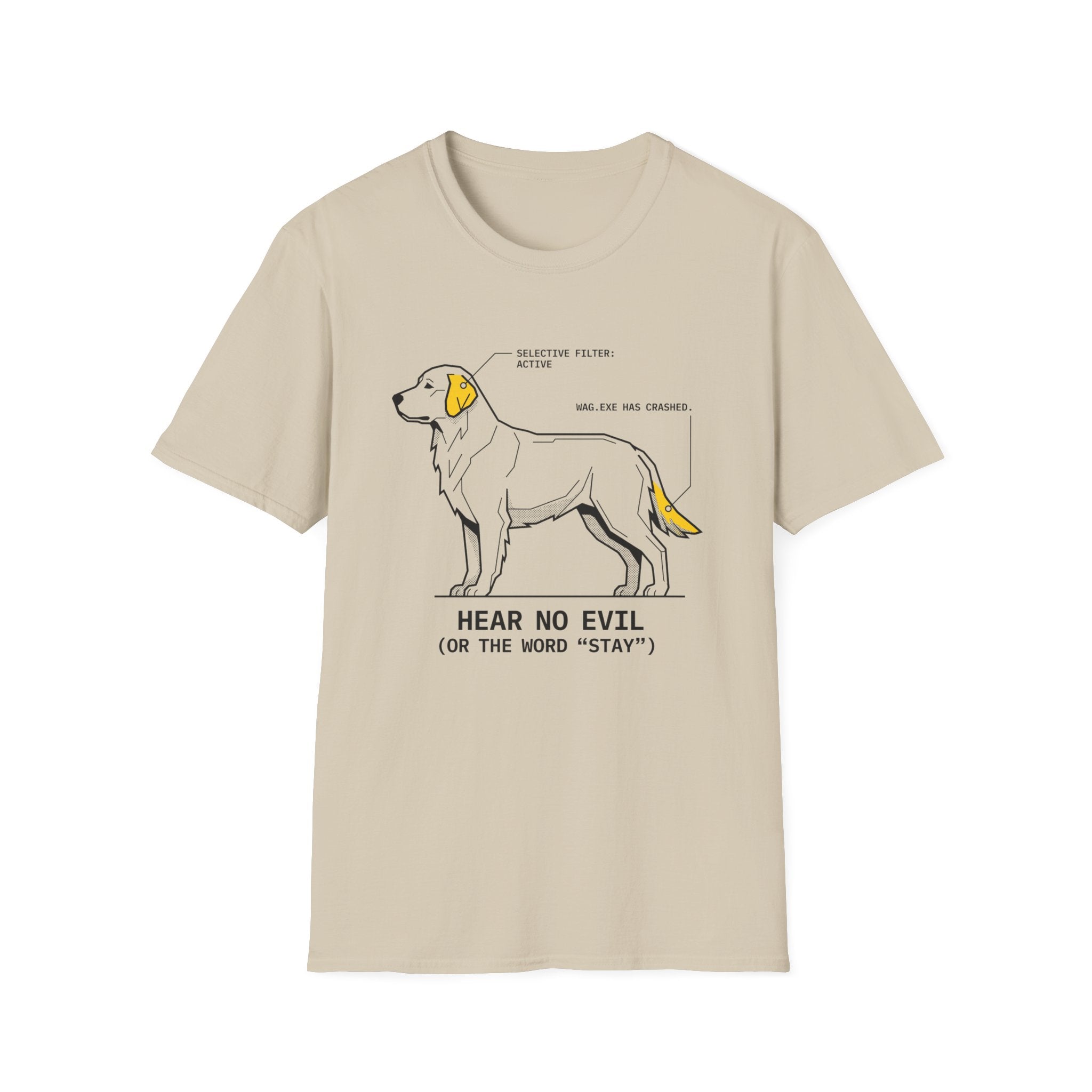 Hear No Evil Dog T-Shirt