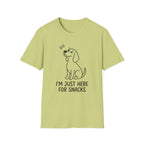 Just Here For The Snacks Dog T-Shirt