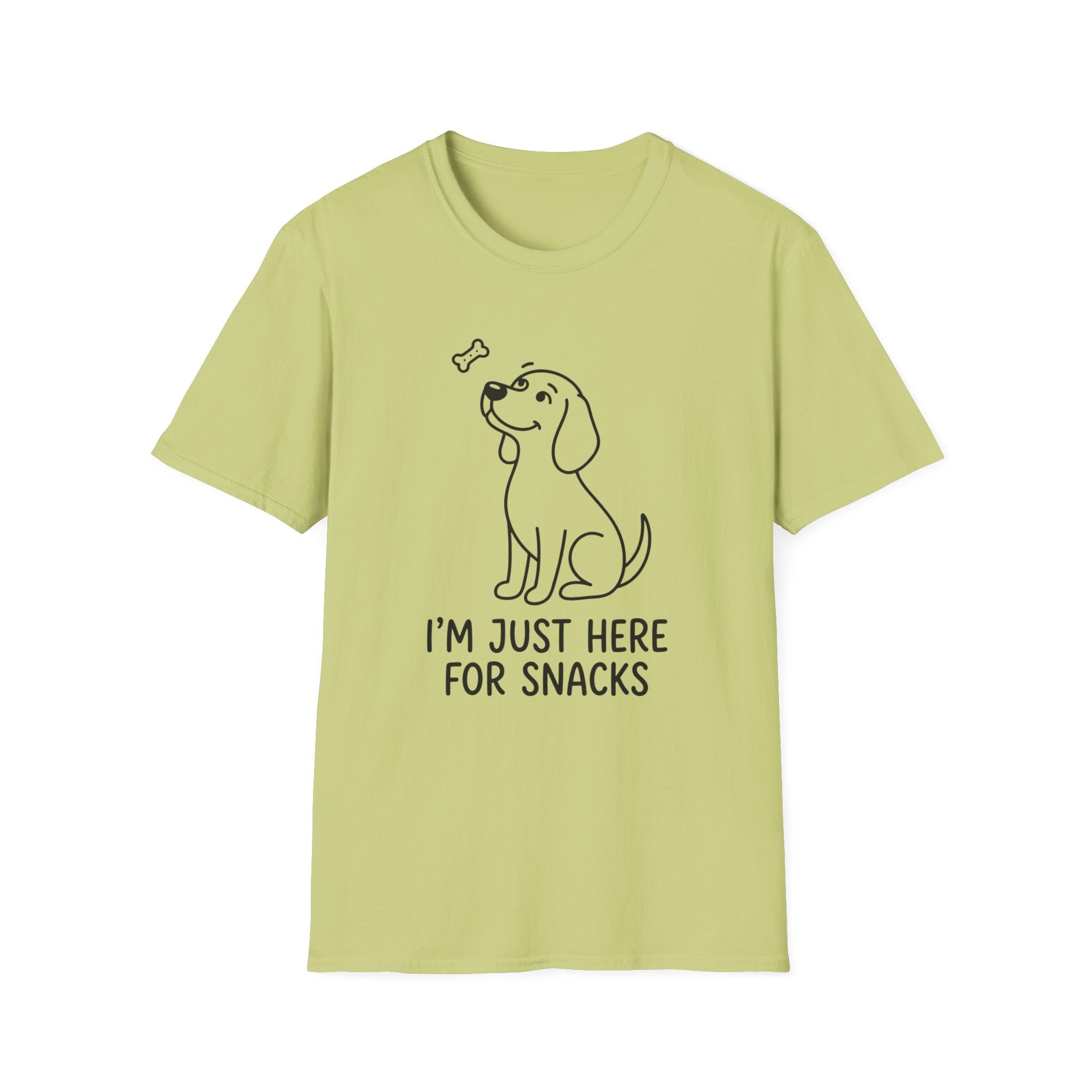Just Here For The Snacks Dog T-Shirt