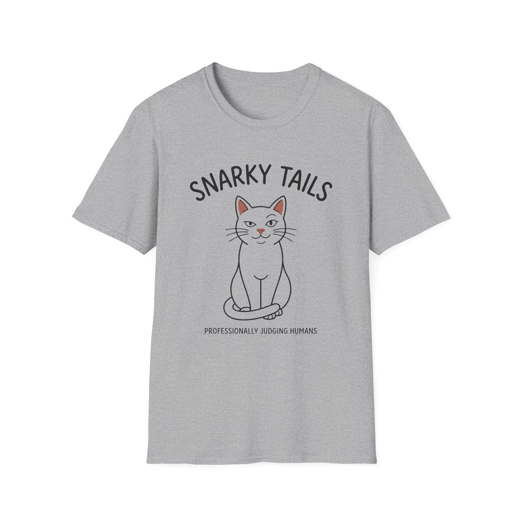 Snarky Tails Judging Cat T-Shirt