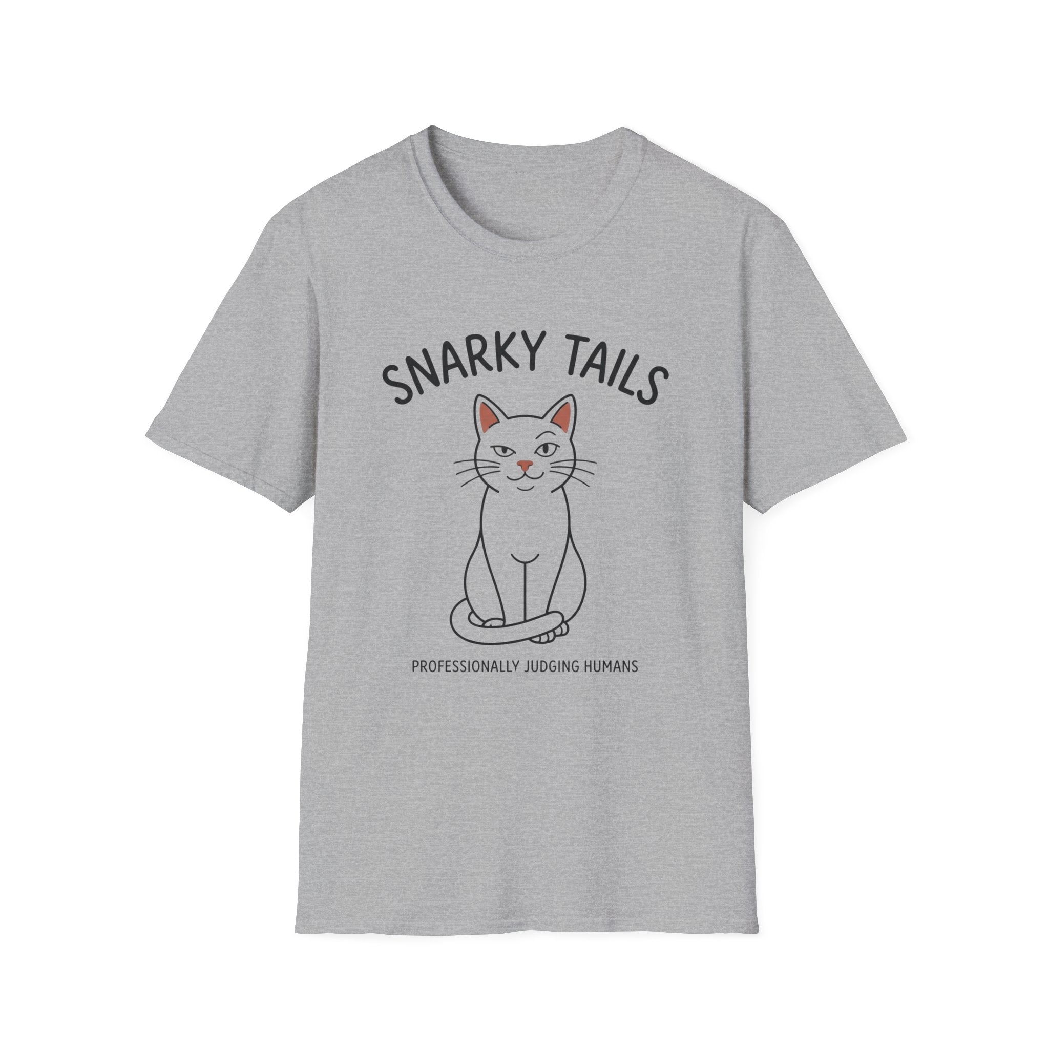 Snarky Tails Judging Cat T-Shirt