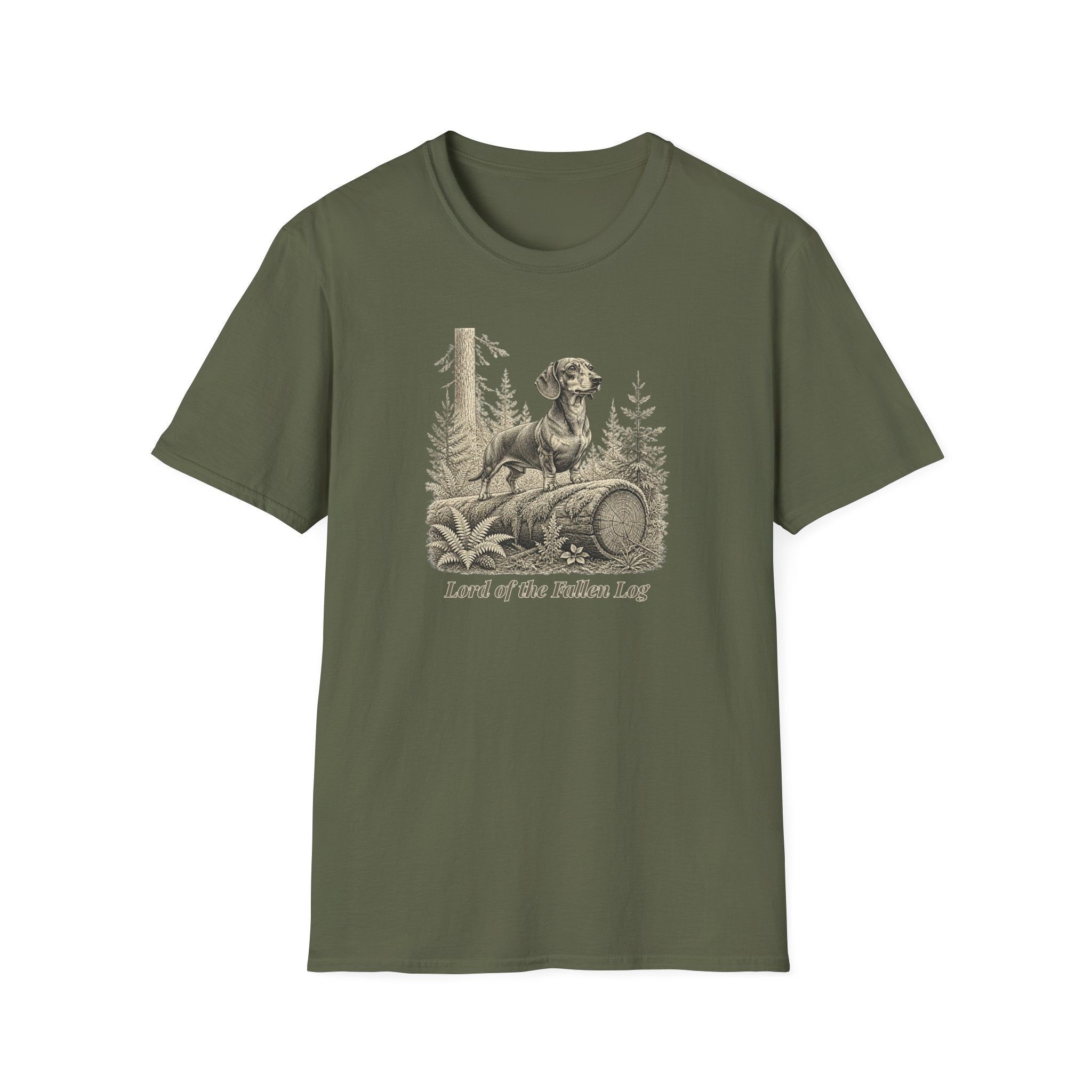 Lord of the Fallen Log Dachshund Dog T-Shirt