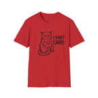 I Don't Care Cat T-Shirt