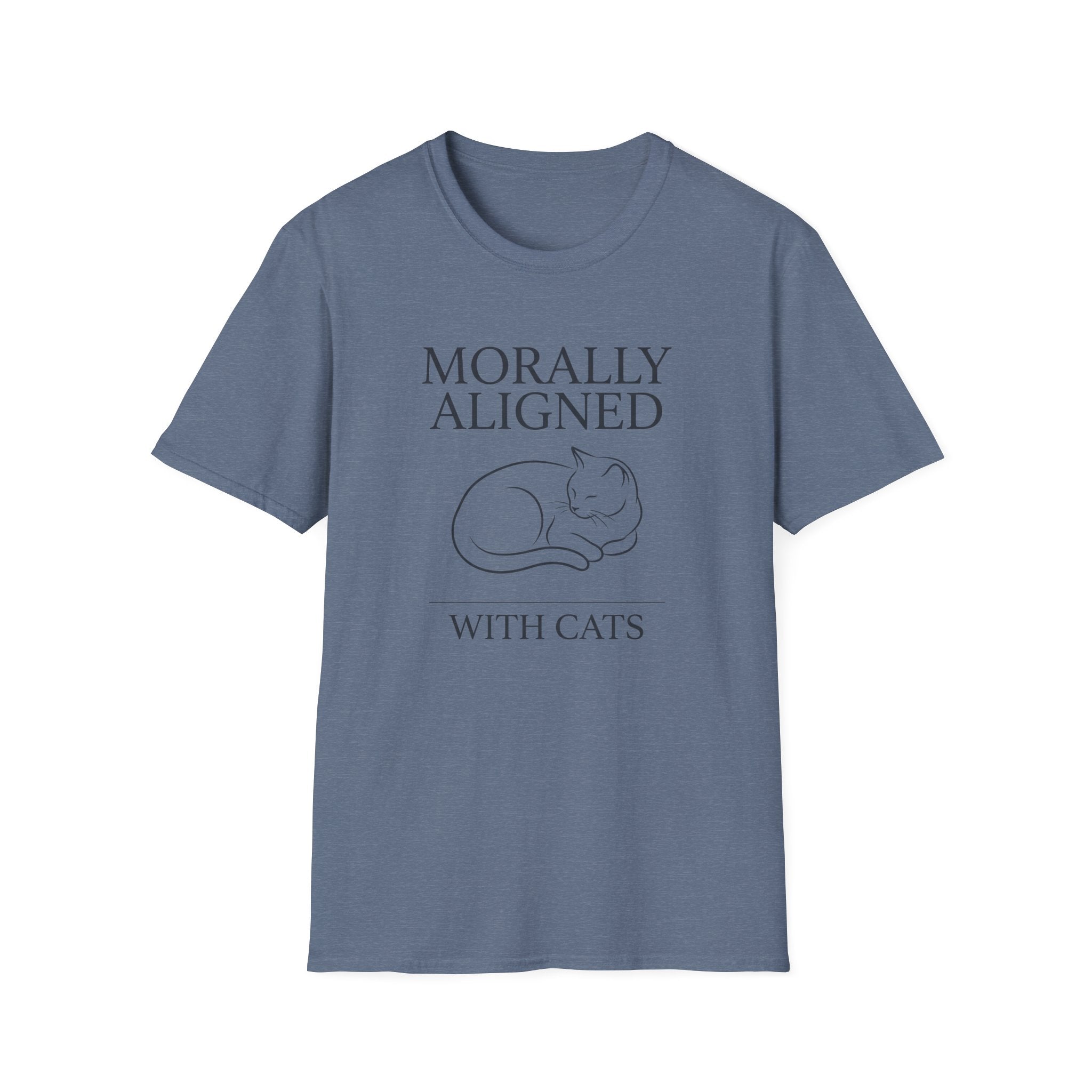 Morally Aligned With Cats T-Shirt