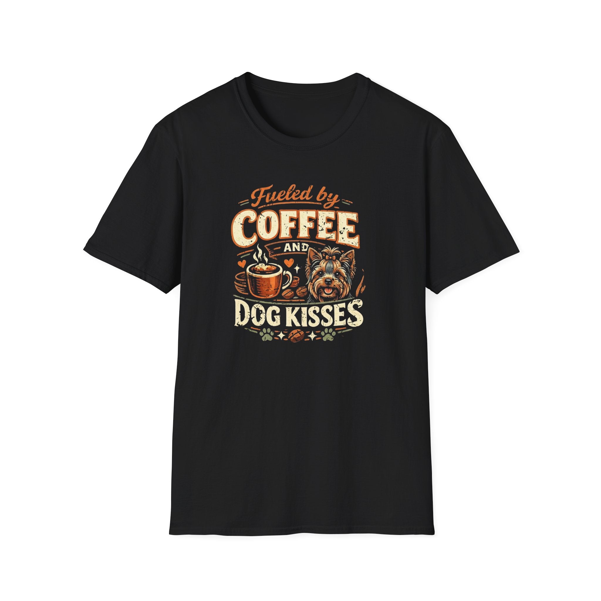 Coffee Kiss Yorkie Yorkshire Terrier Dog T-Shirt