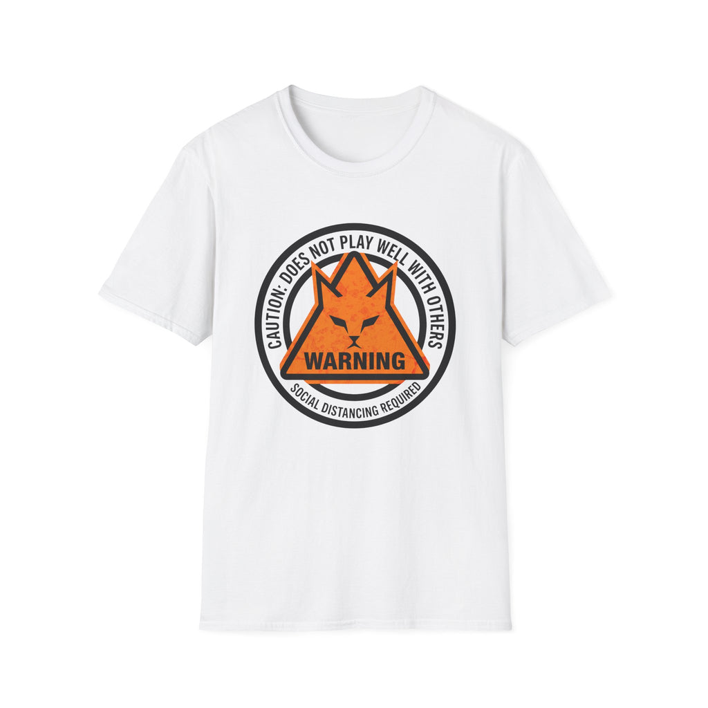 Caution Does Not Play Well Cat T-Shirt