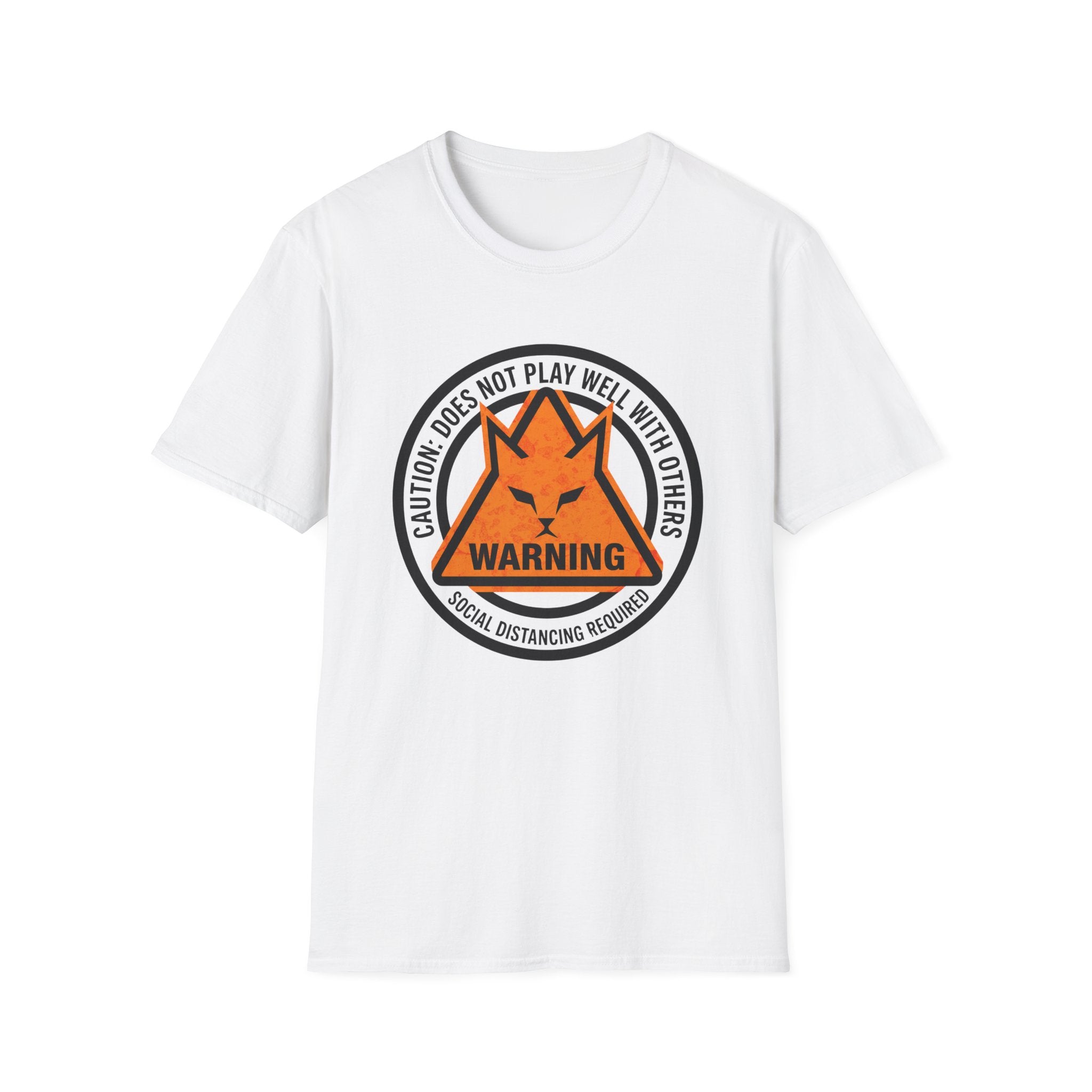 Caution Does Not Play Well Cat T-Shirt