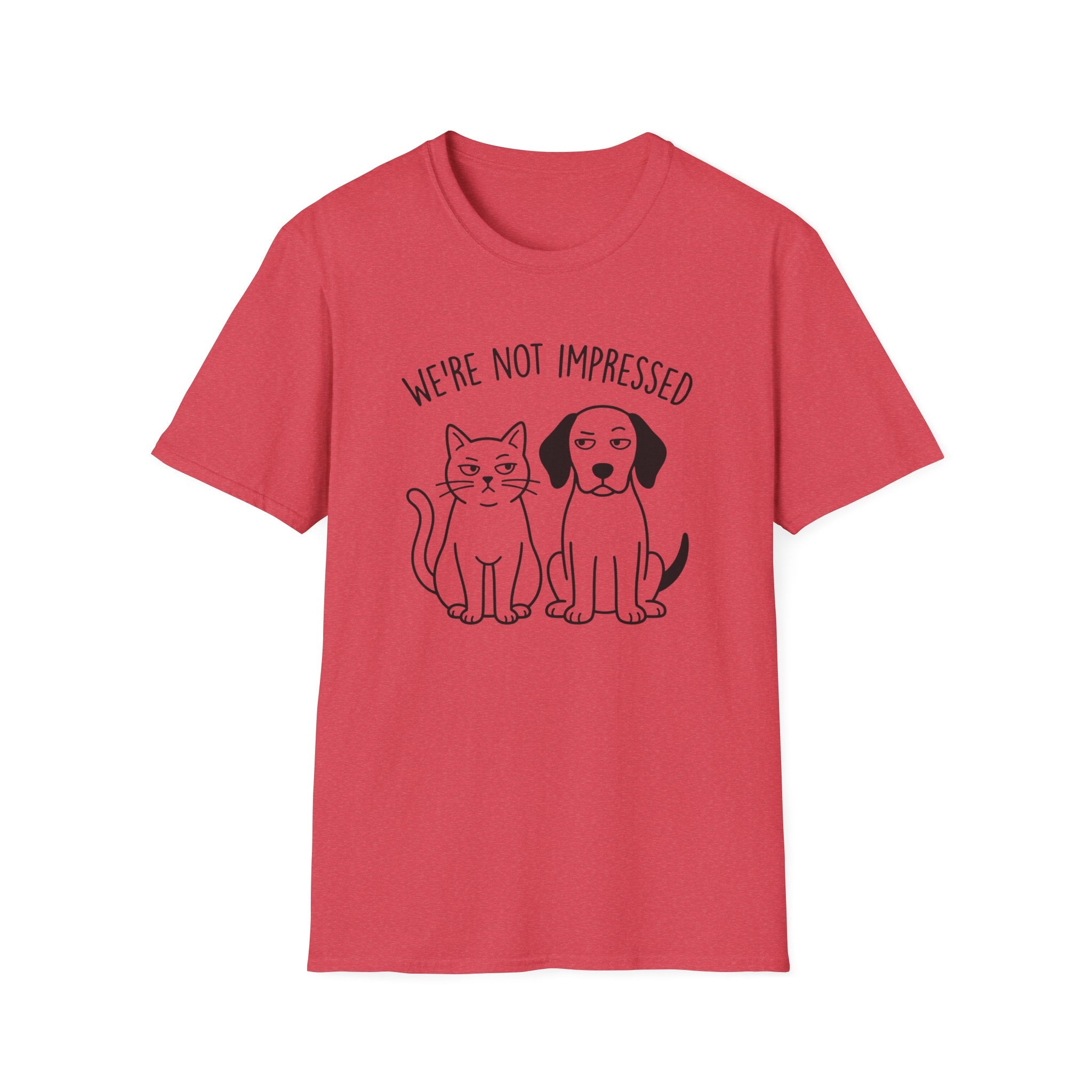 We're Not Impressed Cat and Dog T-Shirt