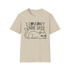 I Couldn't Care Less Cat T-Shirt