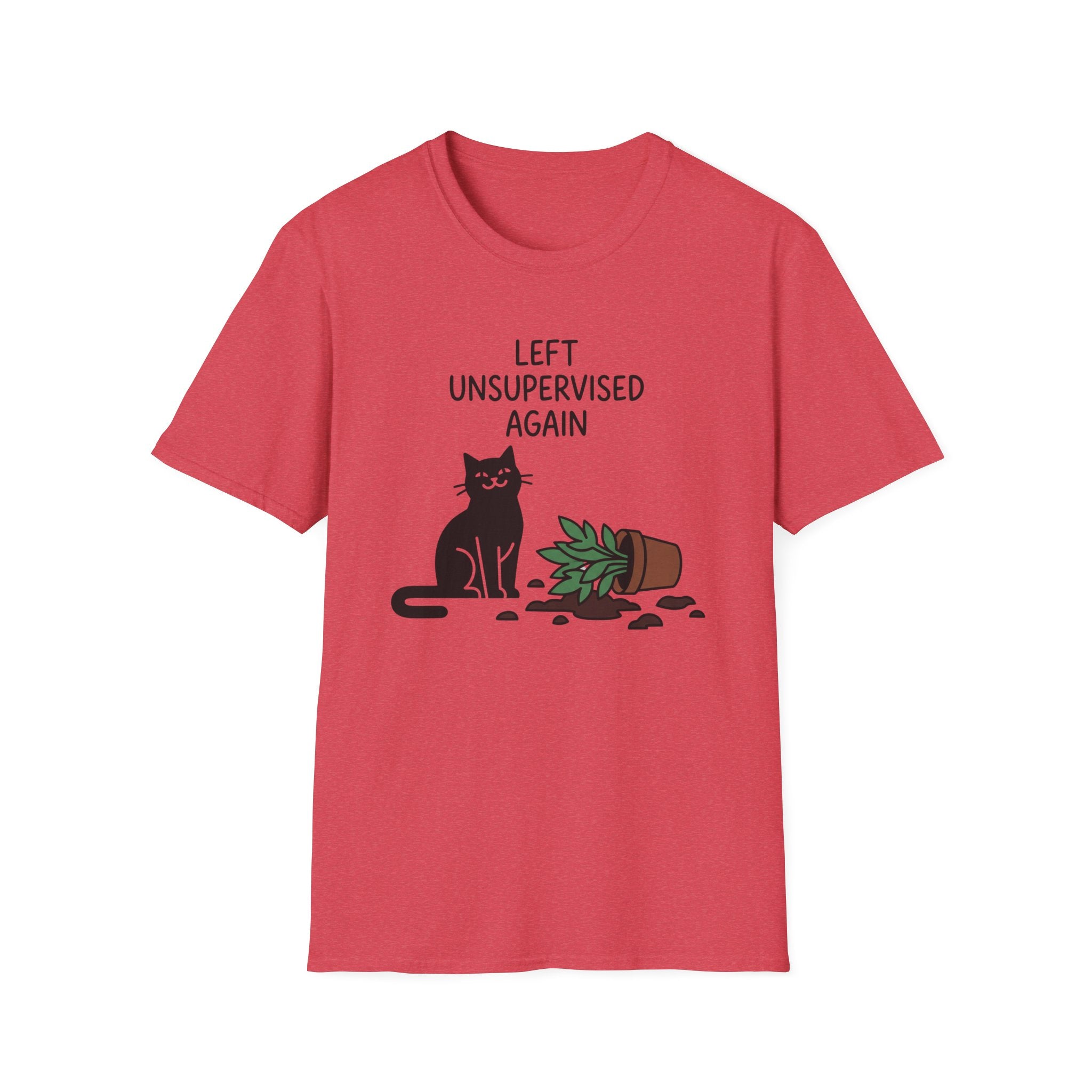 Left Unsupervised Again Cat T-Shirt